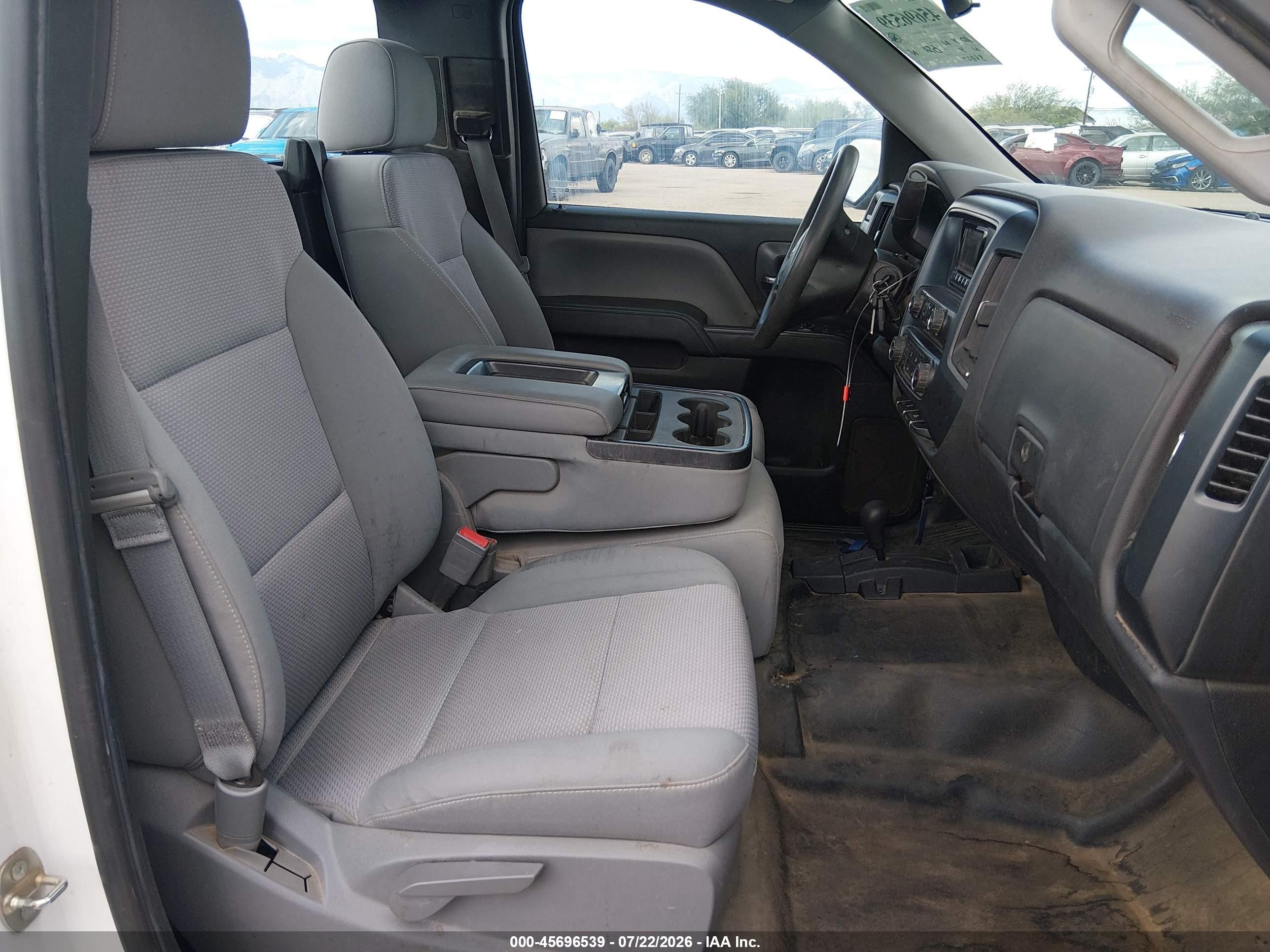 2015 Chevrolet Silverado 1500 Work Truck White vin: 1GCNKPEH8FZ342811