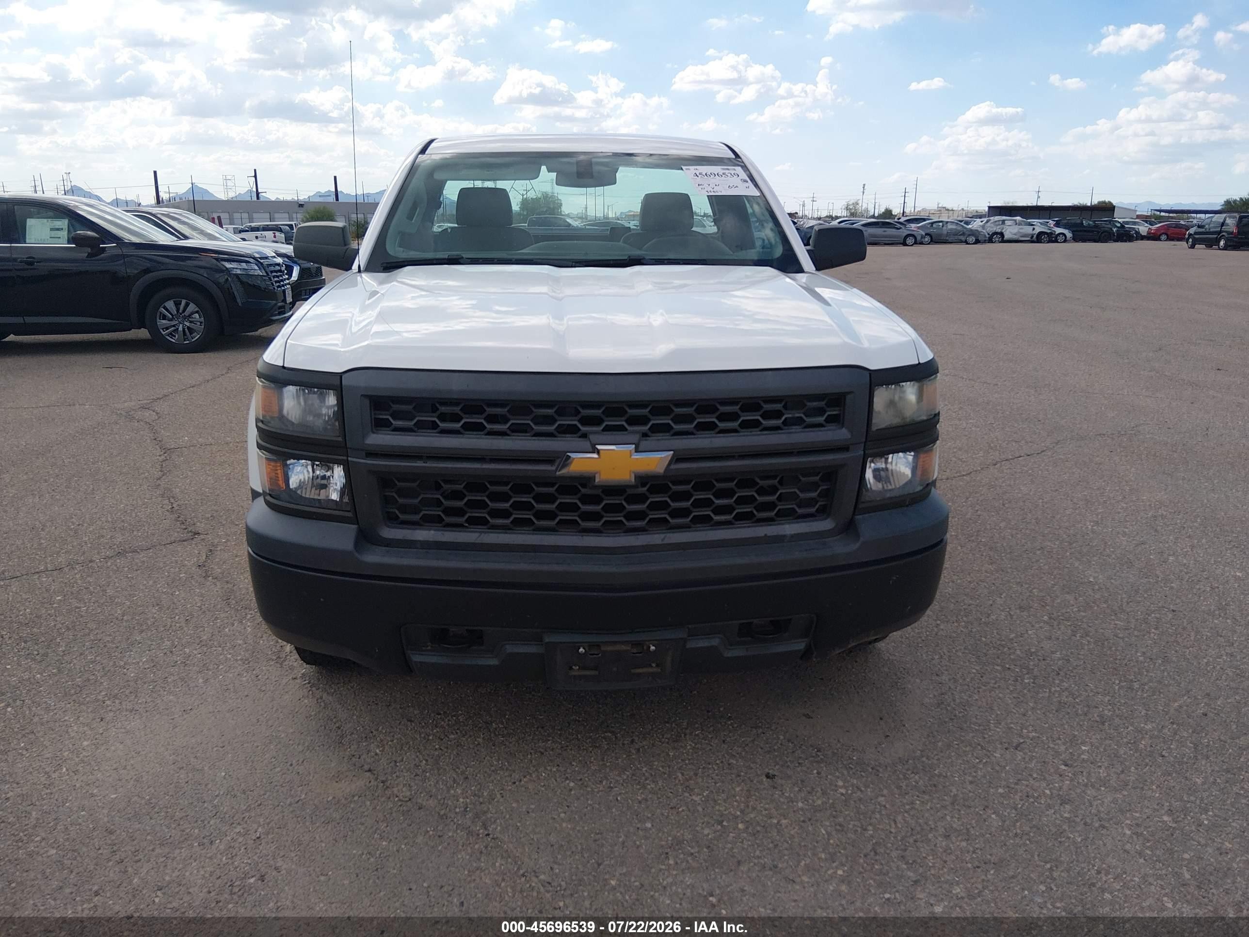 2015 Chevrolet Silverado 1500 Work Truck White vin: 1GCNKPEH8FZ342811
