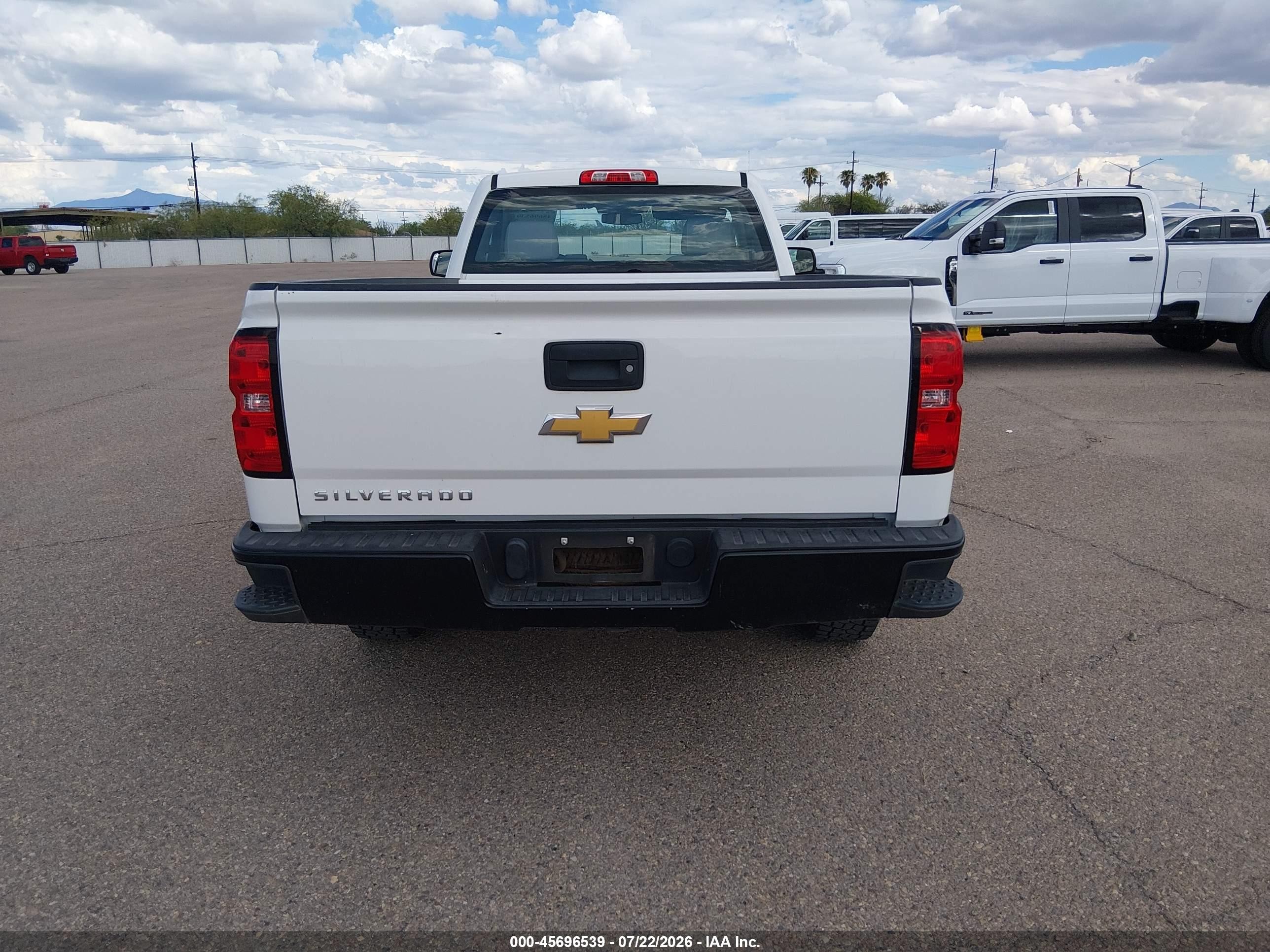 2015 Chevrolet Silverado 1500 Work Truck White vin: 1GCNKPEH8FZ342811