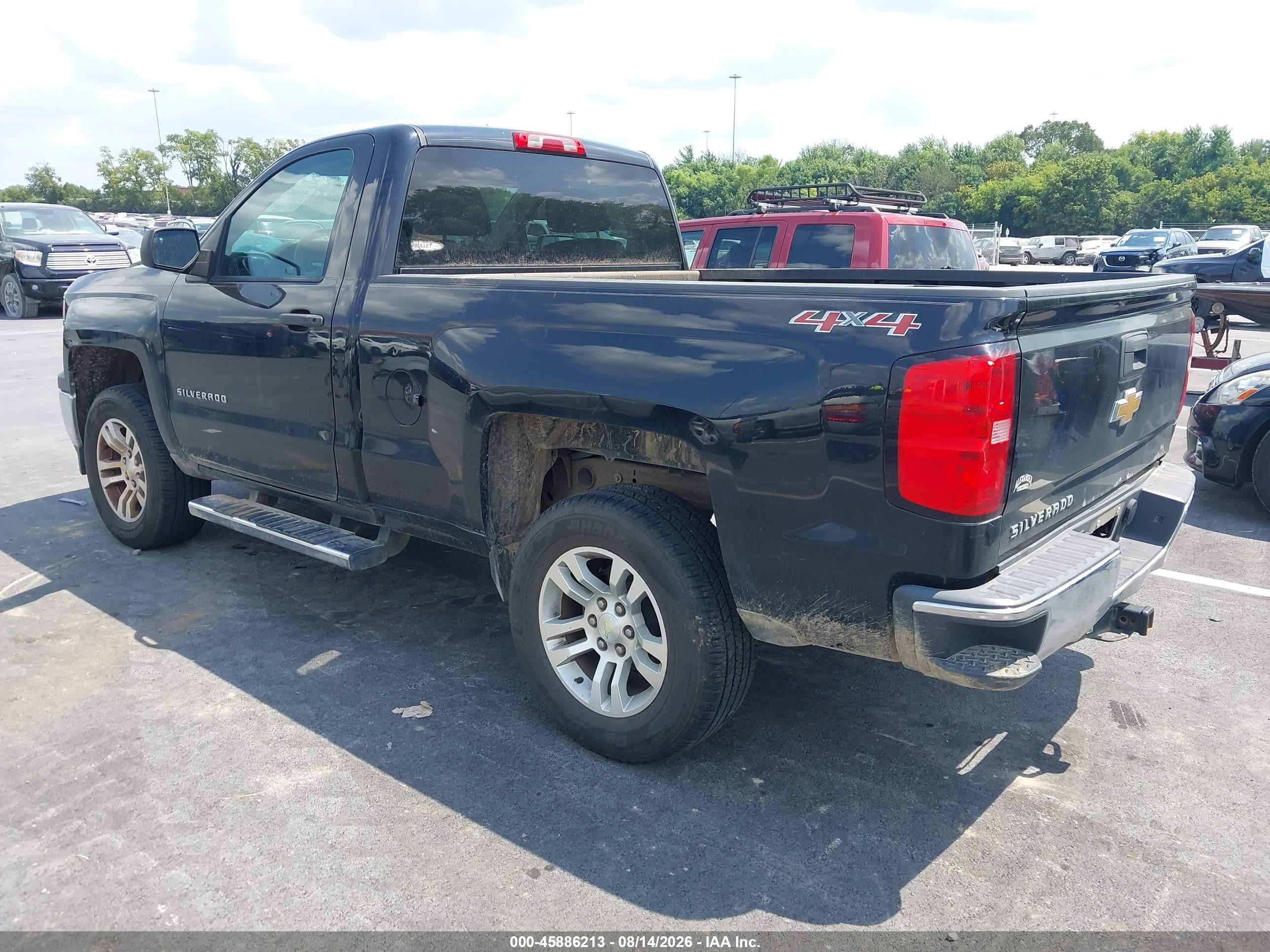 2014 Chevrolet Silverado 1500 Work Truck Черный vin: 1GCNKPEH9EZ320895