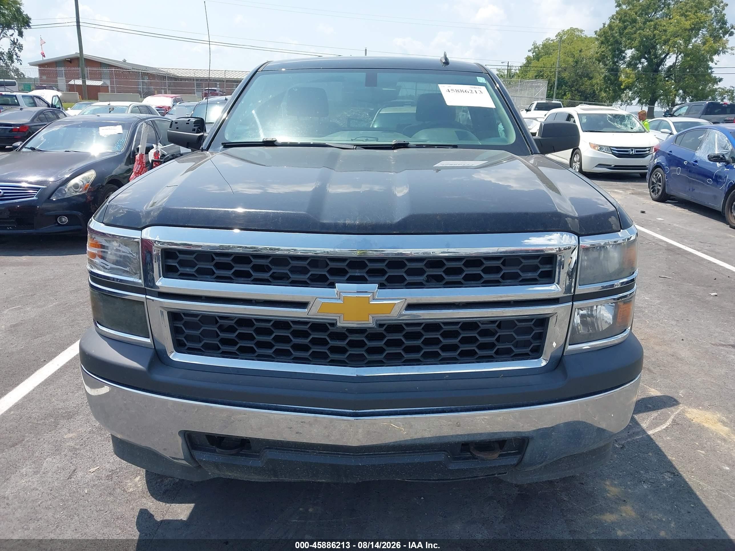 2014 Chevrolet Silverado 1500 Work Truck Черный vin: 1GCNKPEH9EZ320895