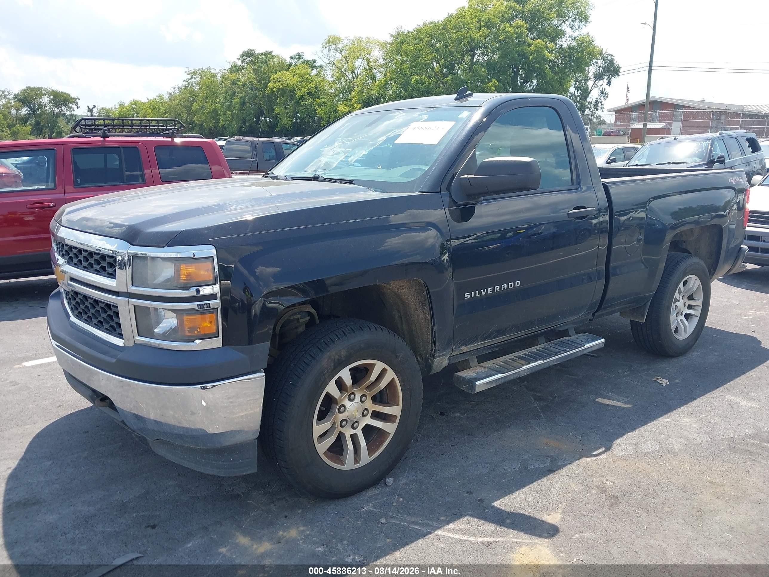 2014 Chevrolet Silverado 1500 Work Truck Черный vin: 1GCNKPEH9EZ320895