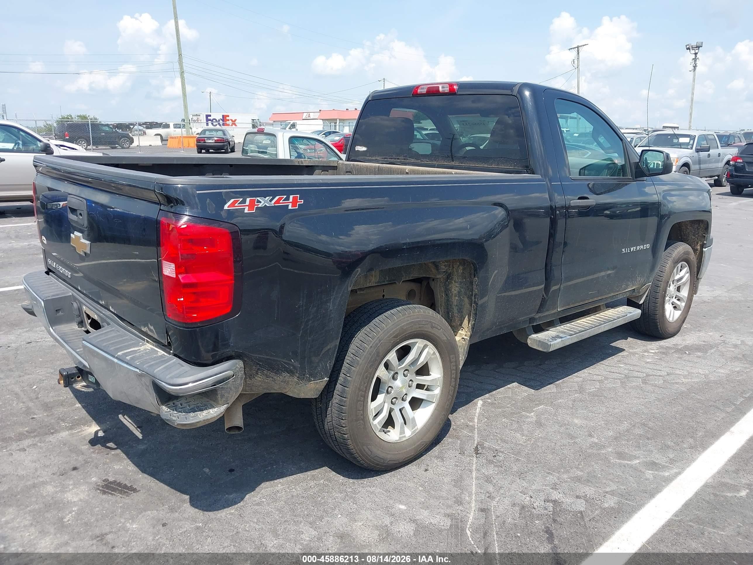 2014 Chevrolet Silverado 1500 Work Truck Черный vin: 1GCNKPEH9EZ320895