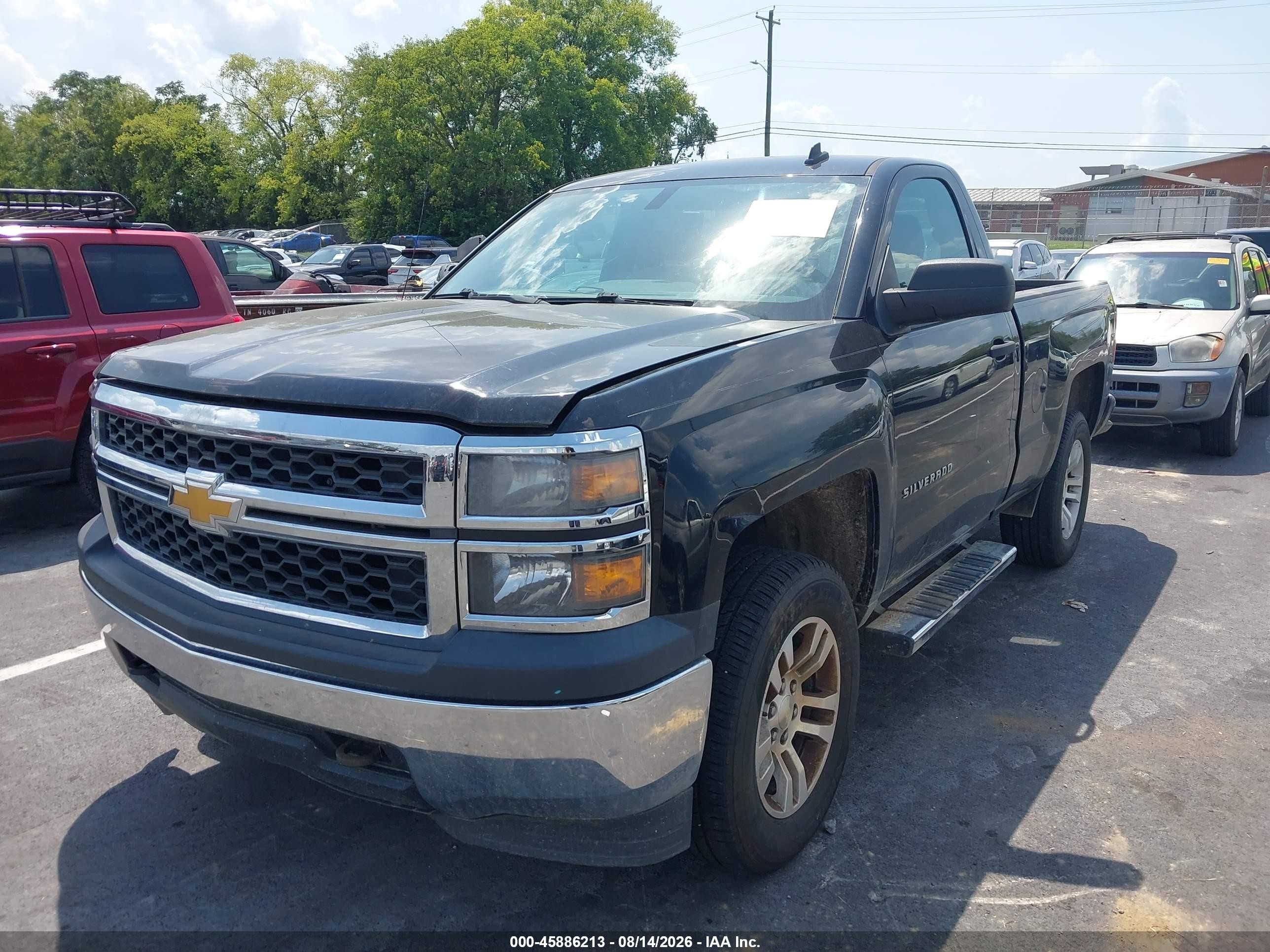 2014 Chevrolet Silverado 1500 Work Truck Черный vin: 1GCNKPEH9EZ320895