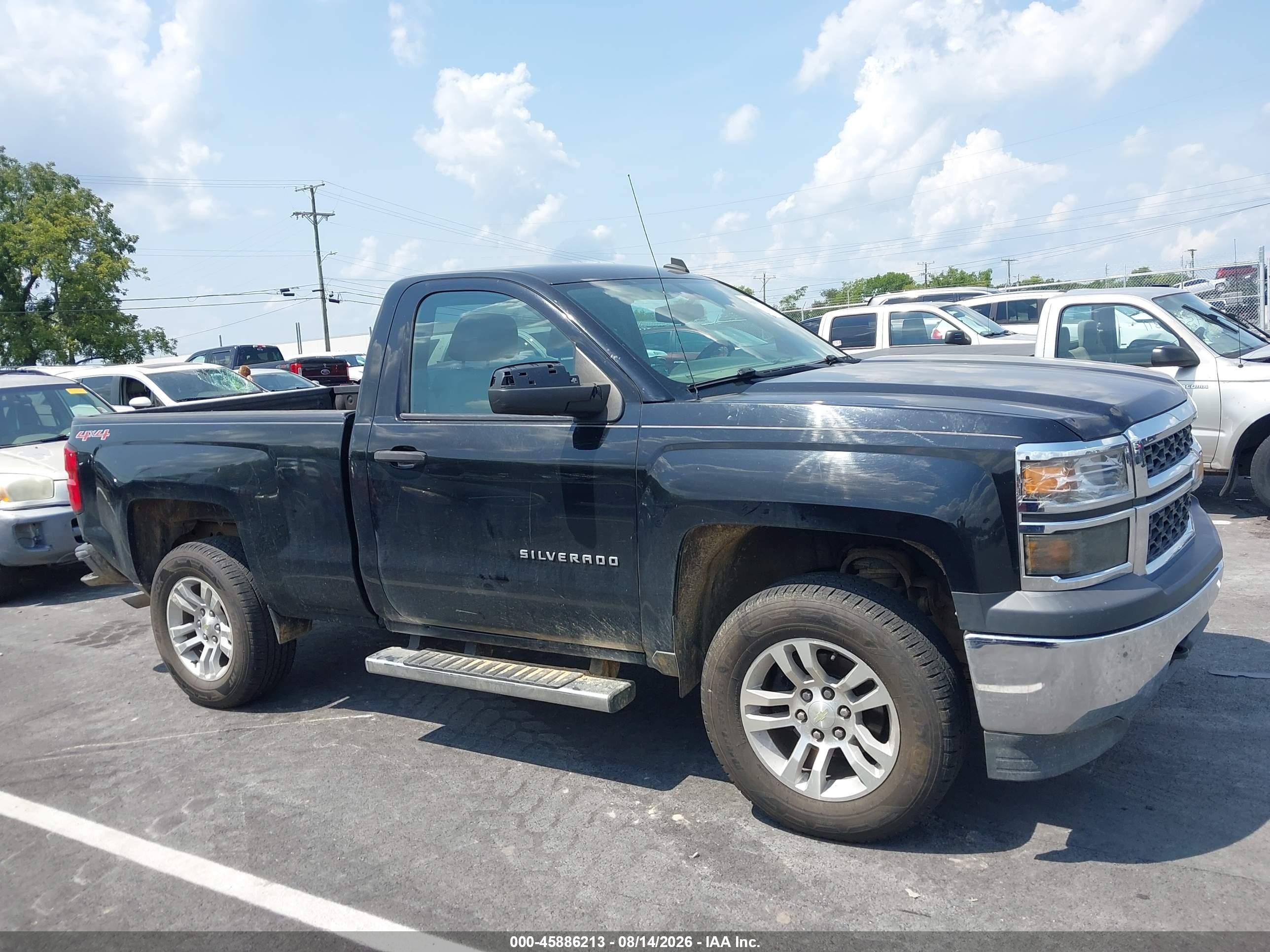 2014 Chevrolet Silverado 1500 Work Truck Черный vin: 1GCNKPEH9EZ320895