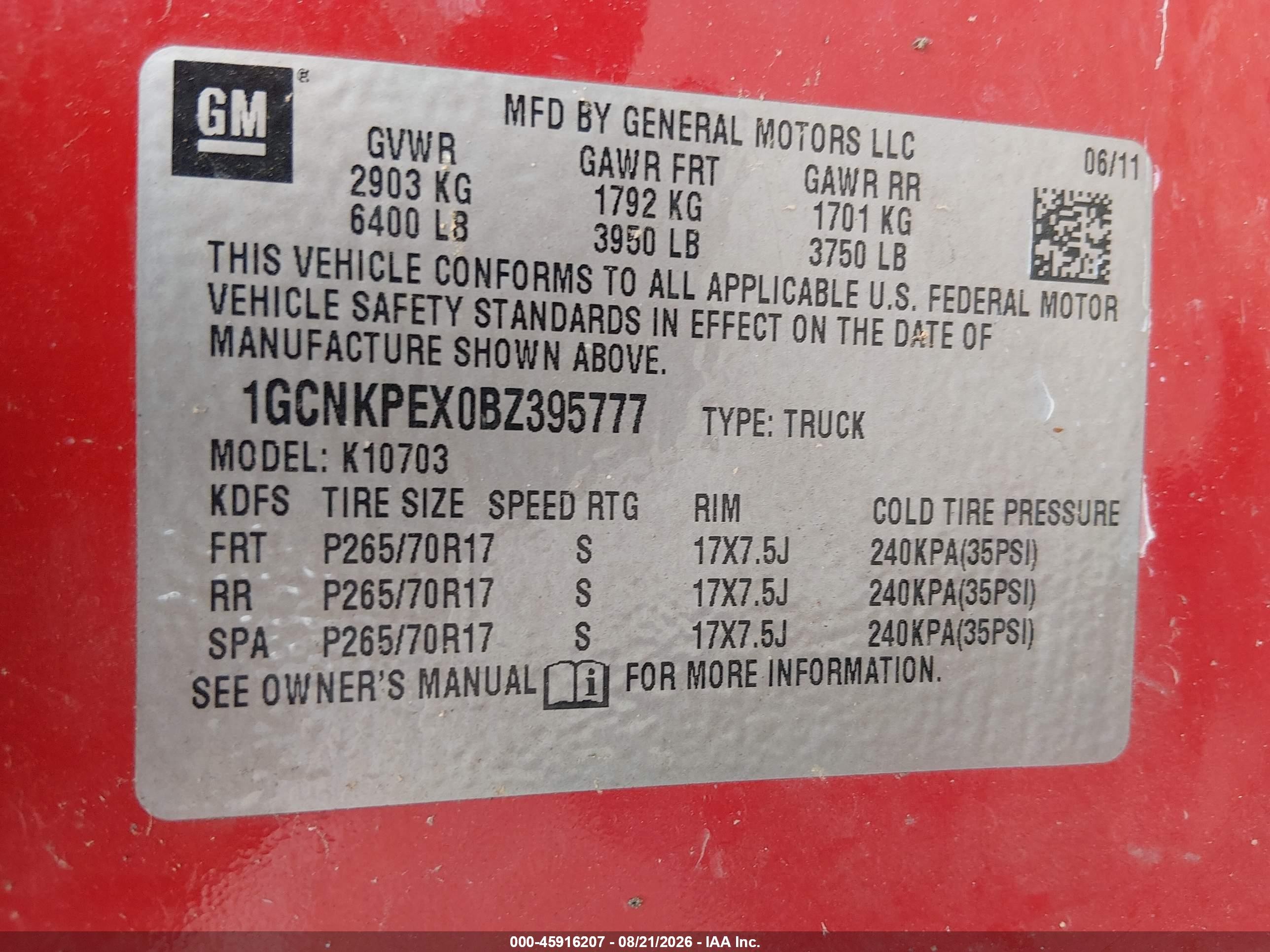 2011 Chevrolet Silverado 1500 Work Truck Red vin: 1GCNKPEX0BZ395777