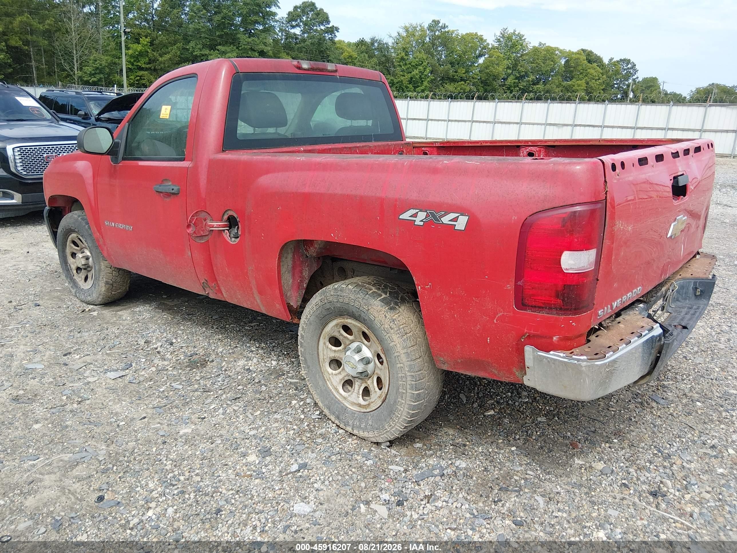 2011 Chevrolet Silverado 1500 Work Truck Red vin: 1GCNKPEX0BZ395777