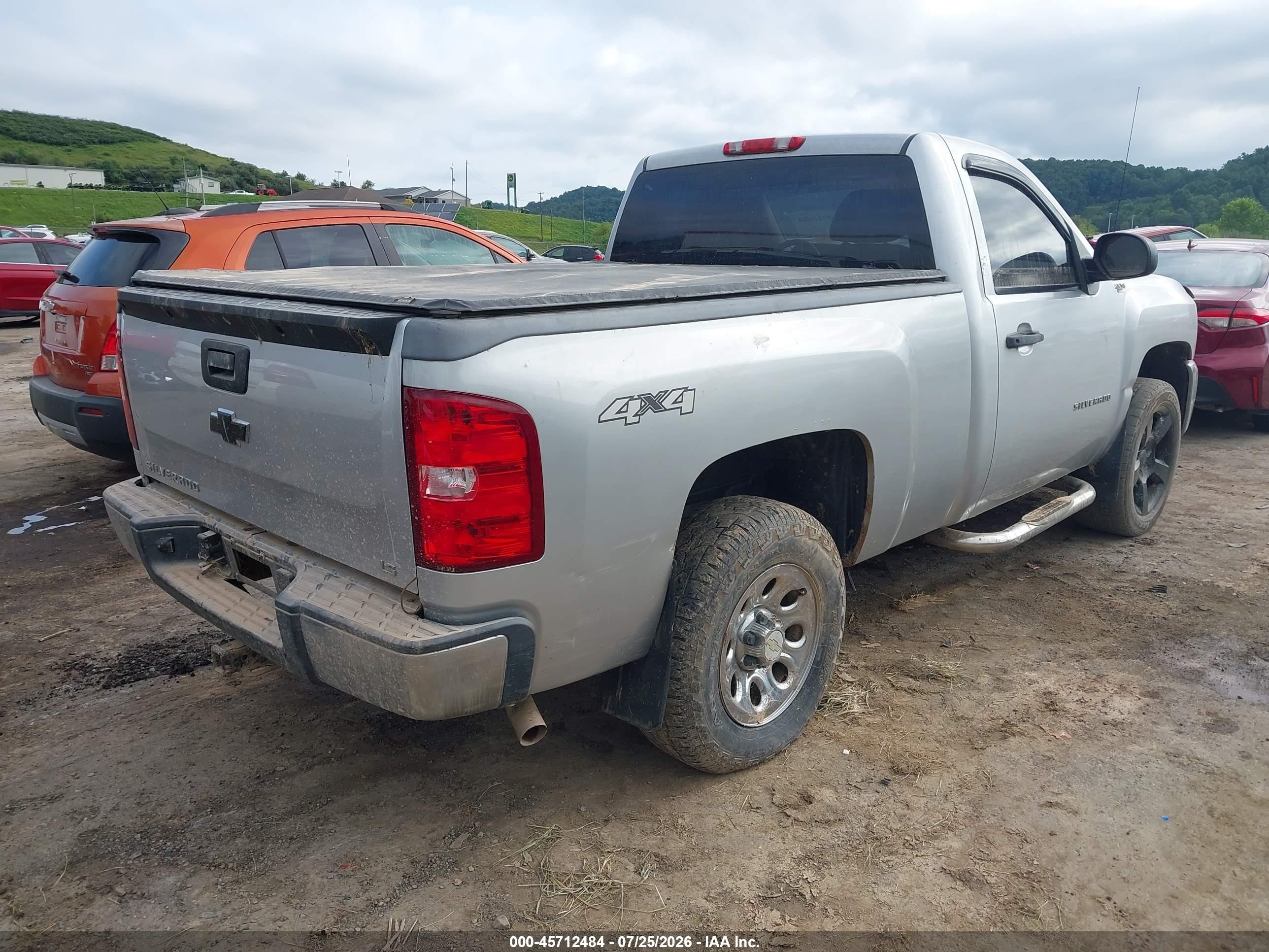 2012 Chevrolet Silverado 1500 Work Truck Silver vin: 1GCNKPEX0CZ288858