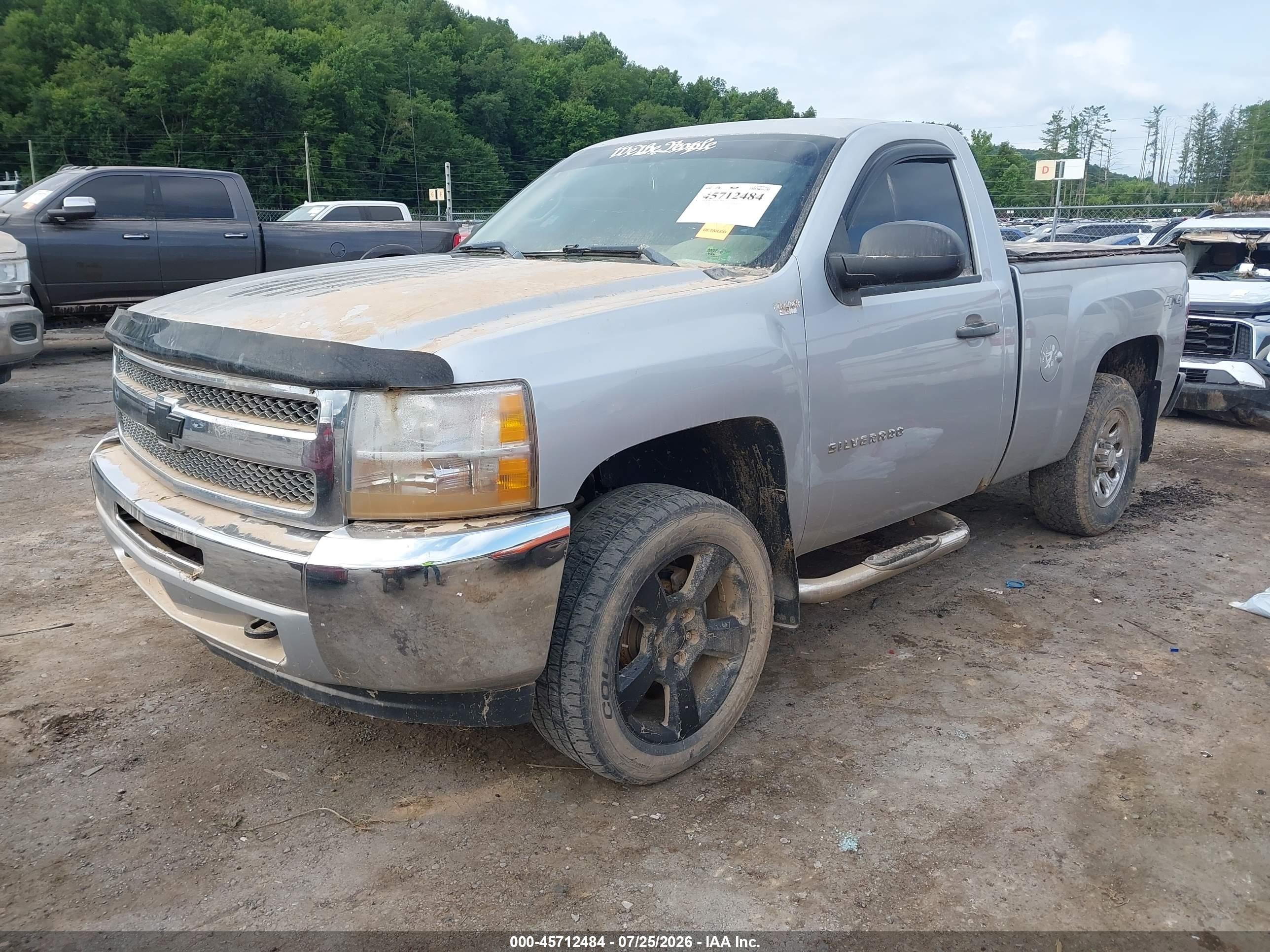 2012 Chevrolet Silverado 1500 Work Truck Silver vin: 1GCNKPEX0CZ288858