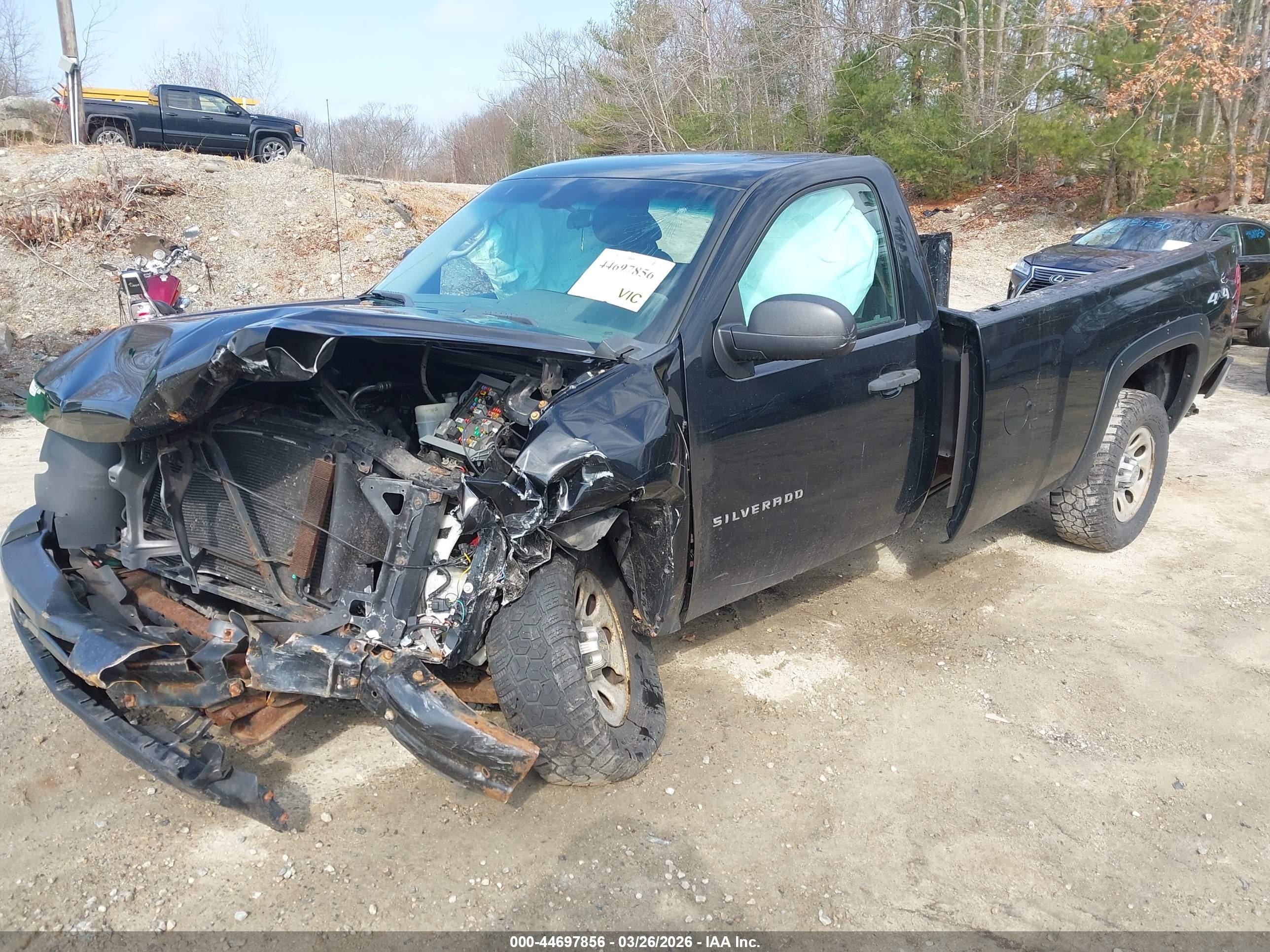 2012 Chevrolet Silverado 1500 Work Truck Black vin: 1GCNKPEX1CZ203008