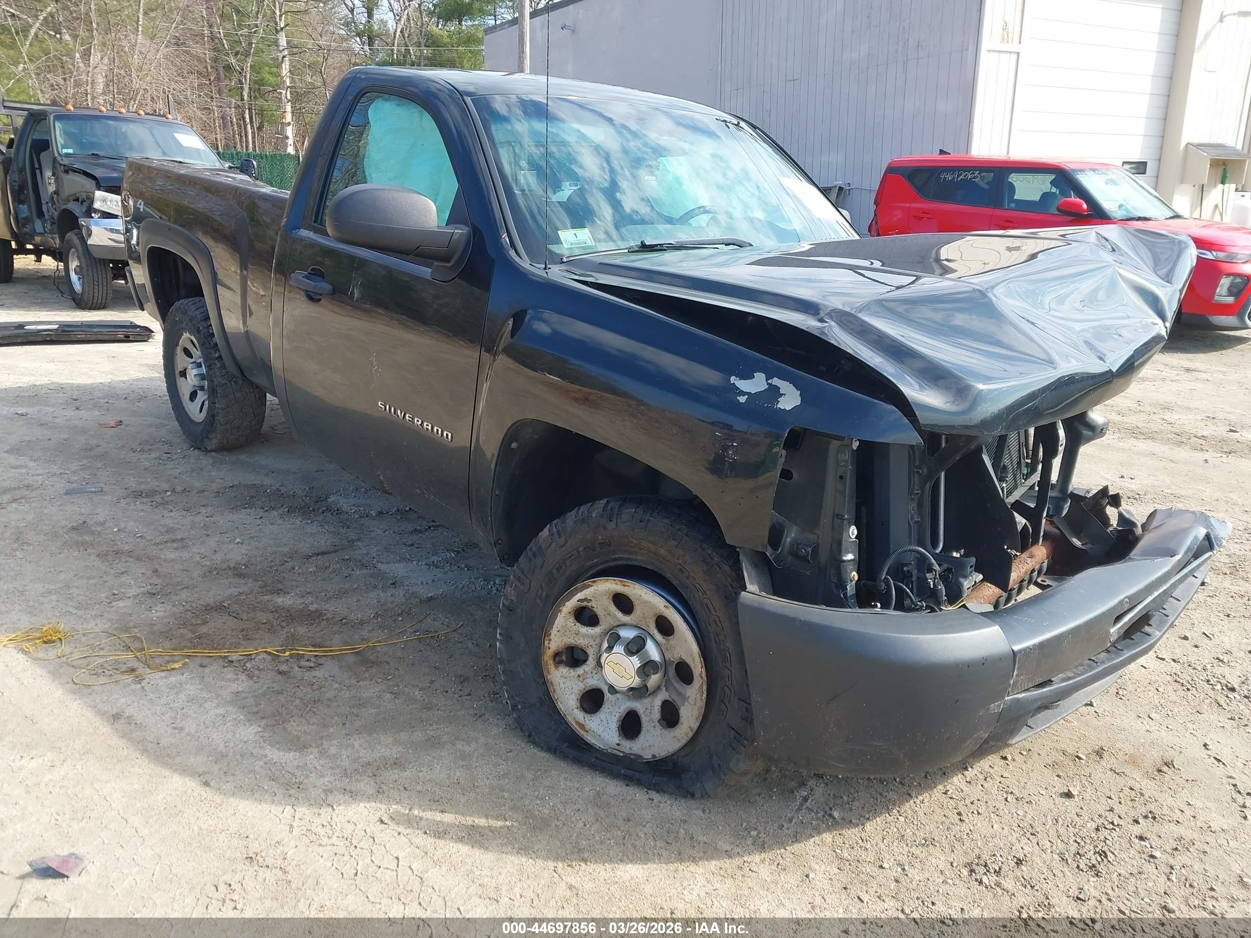 2012 Chevrolet Silverado 1500 Work Truck Black vin: 1GCNKPEX1CZ203008