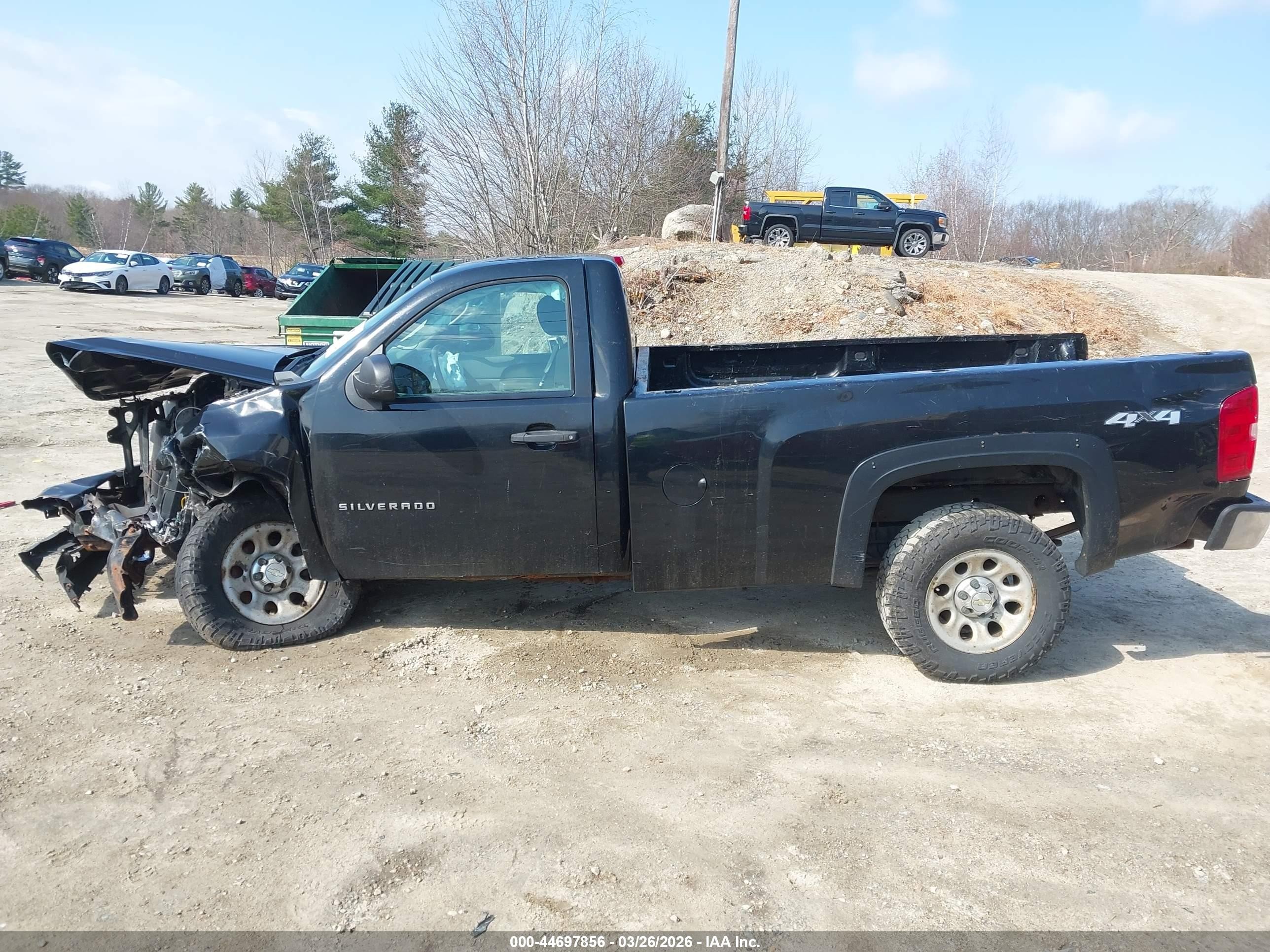 2012 Chevrolet Silverado 1500 Work Truck Black vin: 1GCNKPEX1CZ203008