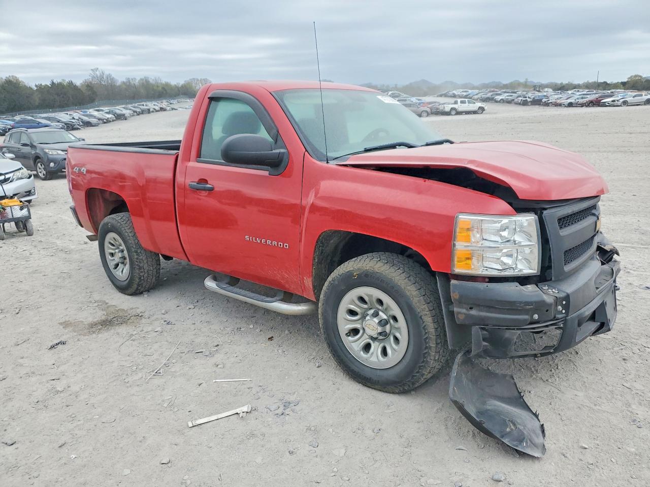 2013 Chevrolet Silverado K1500 Red vin: 1GCNKPEX4DZ193995