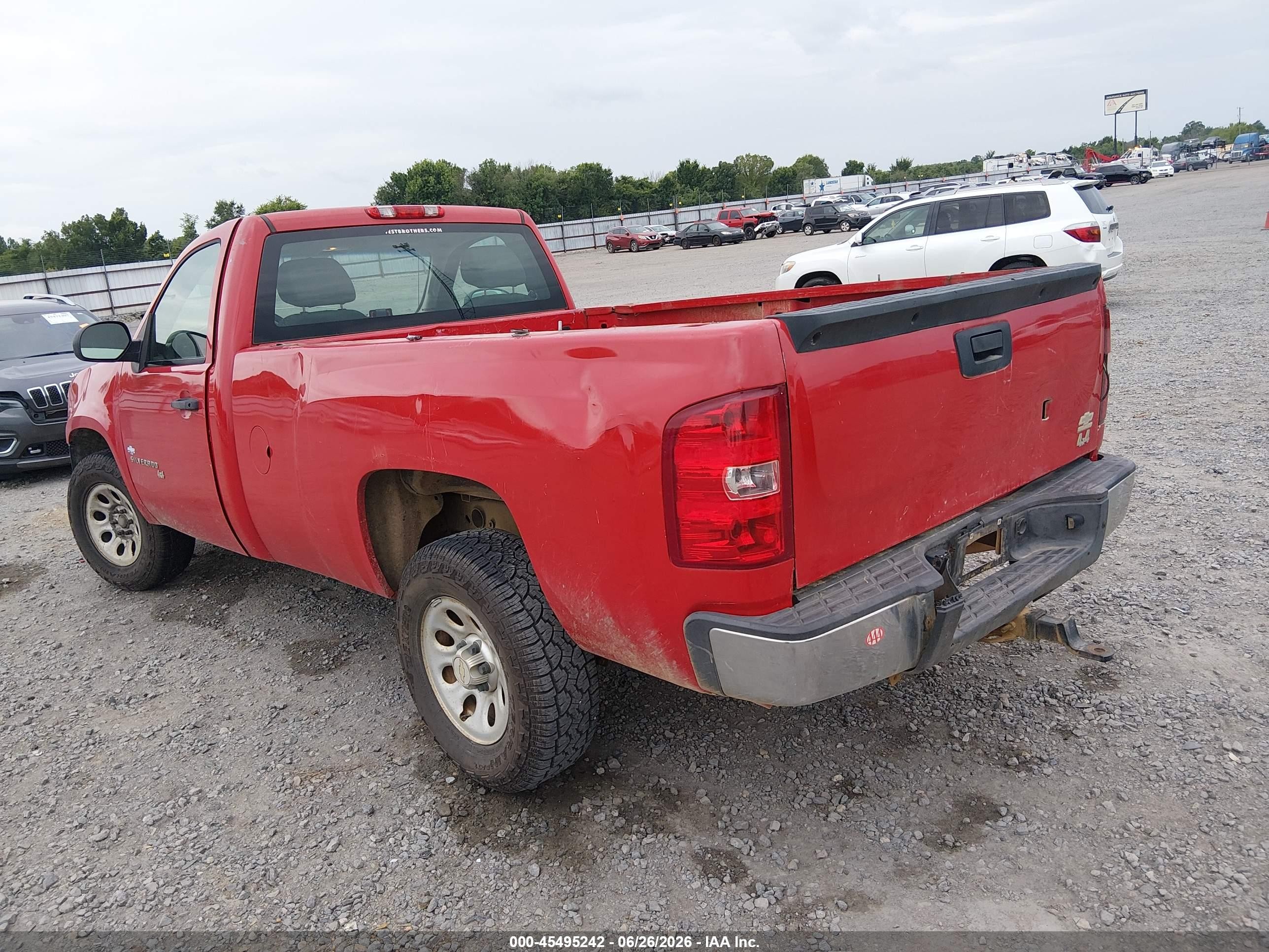 2011 Chevrolet Silverado 1500 Work Truck Red vin: 1GCNKPEX5BZ187572