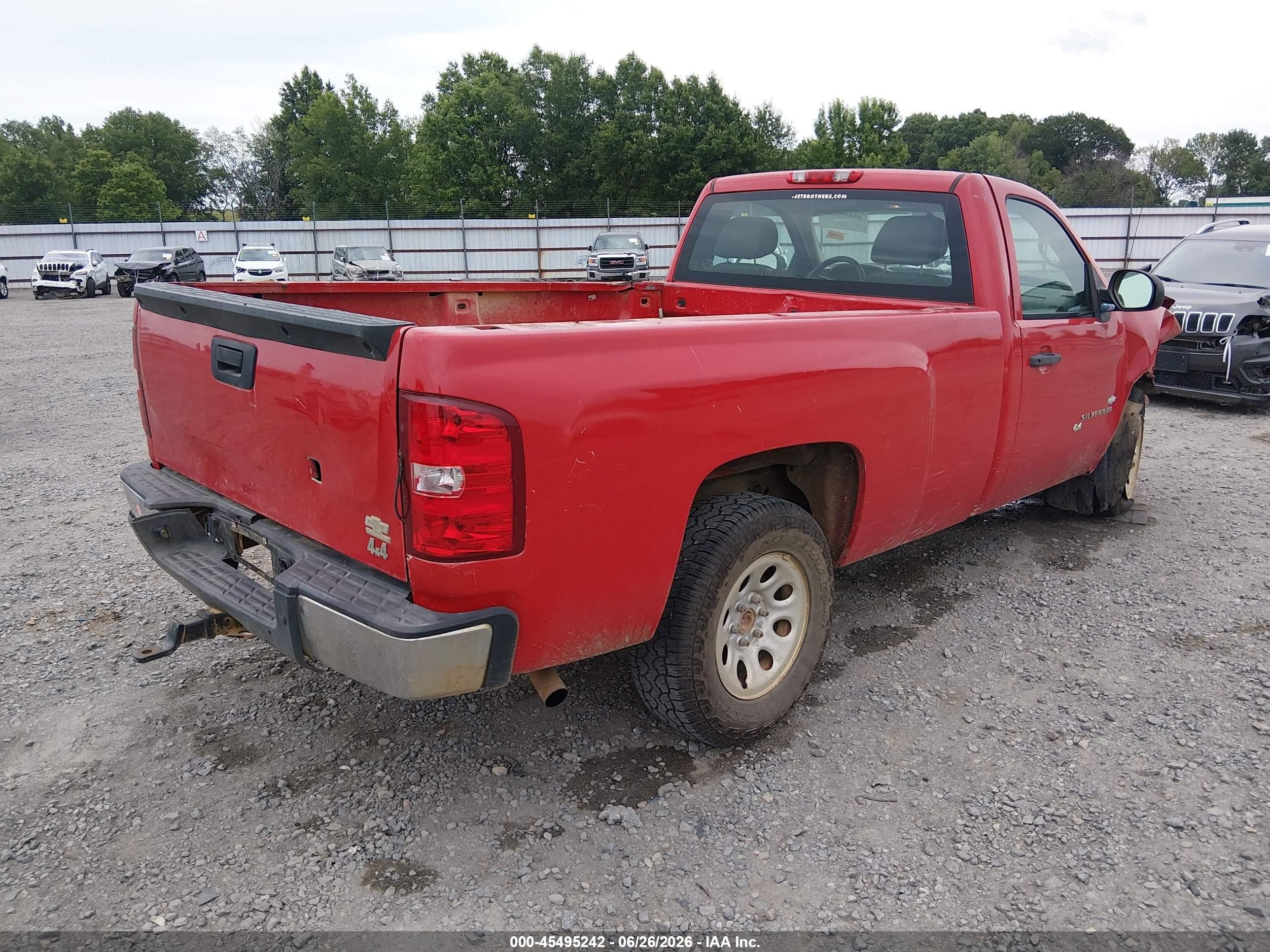 2011 Chevrolet Silverado 1500 Work Truck Red vin: 1GCNKPEX5BZ187572