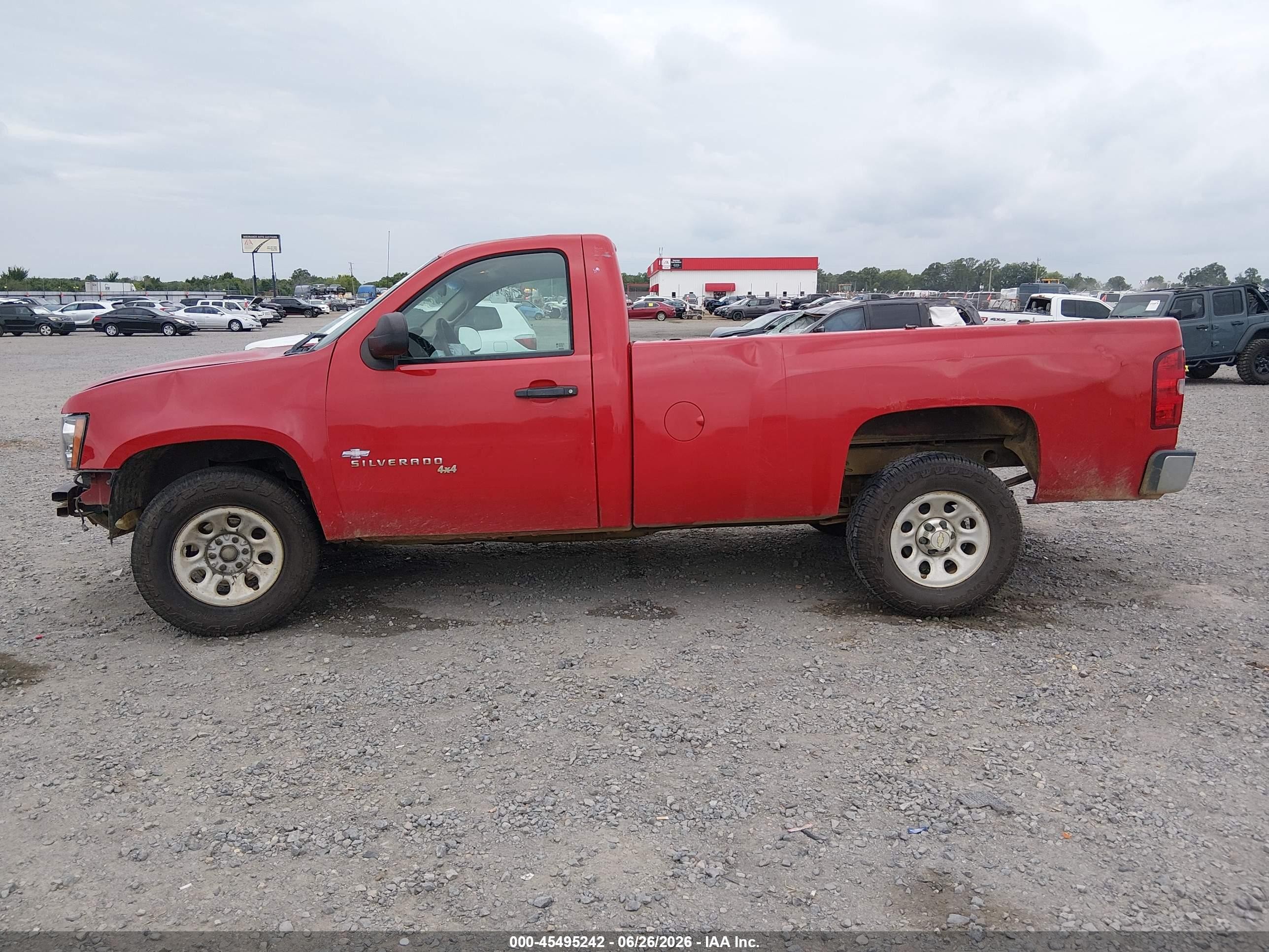 2011 Chevrolet Silverado 1500 Work Truck Red vin: 1GCNKPEX5BZ187572