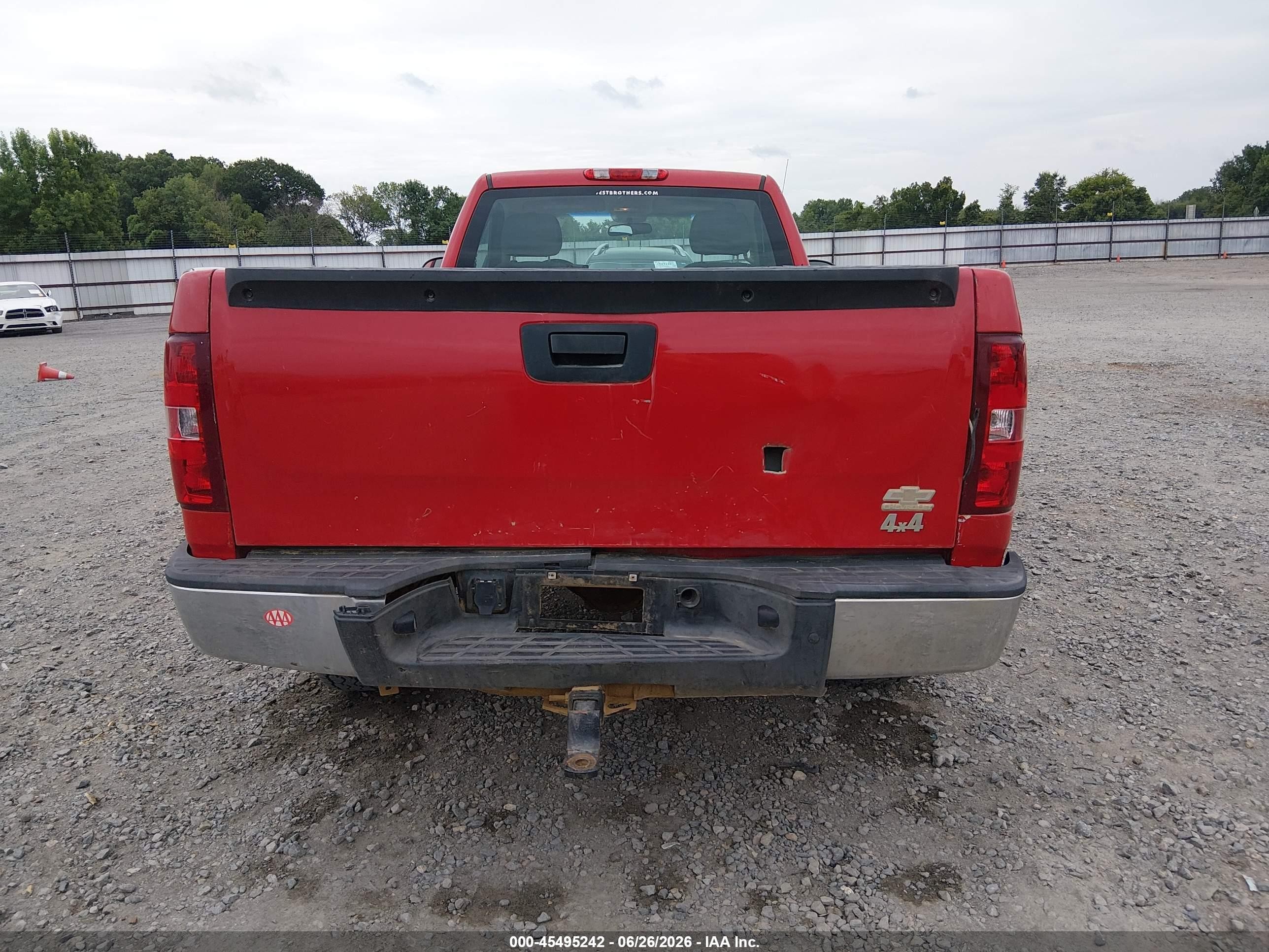 2011 Chevrolet Silverado 1500 Work Truck Red vin: 1GCNKPEX5BZ187572