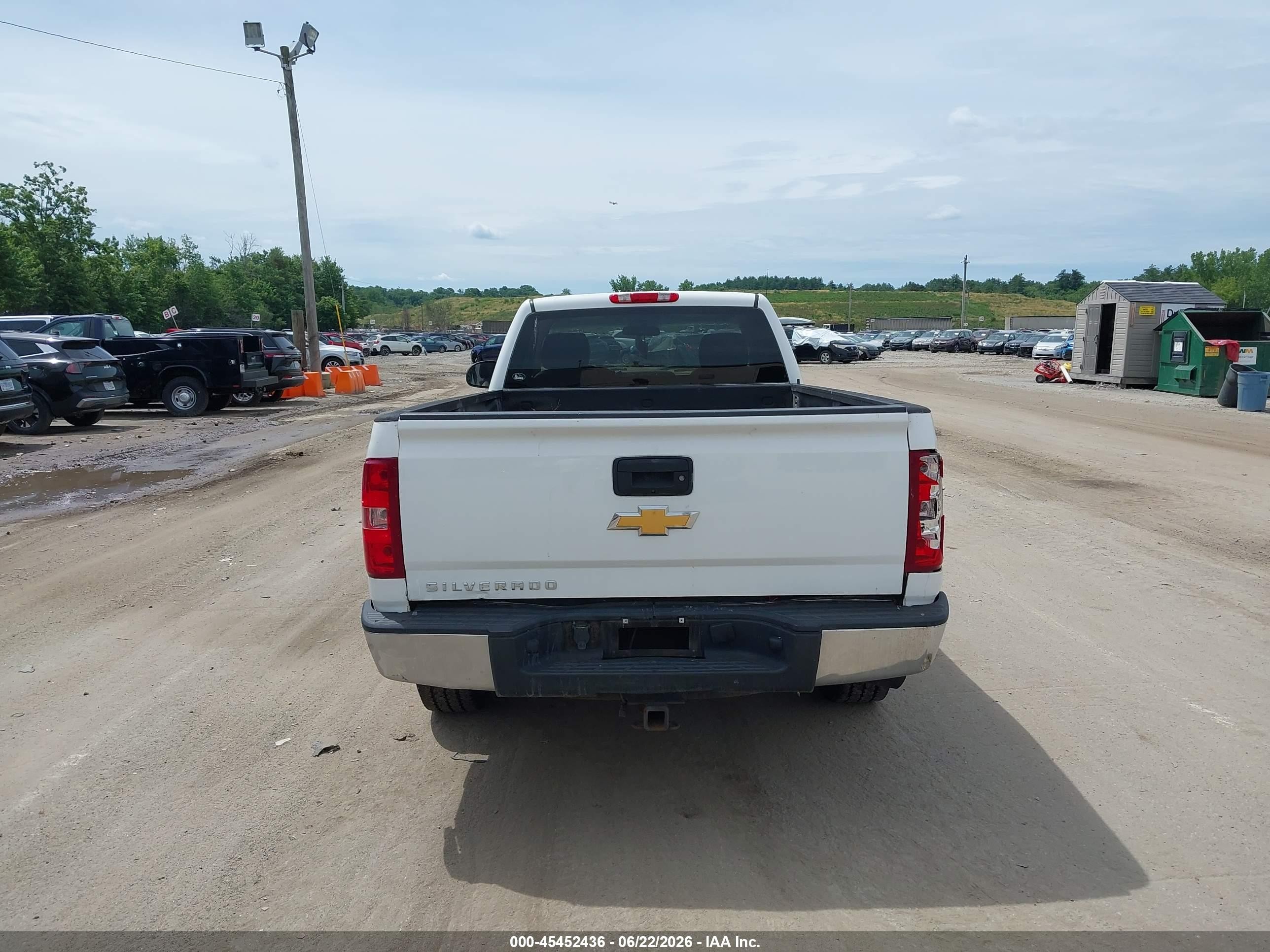 2012 Chevrolet Silverado 1500 Work Truck White vin: 1GCNKPEX6CZ245660