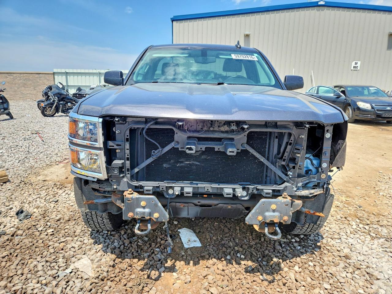 2015 Chevrolet Silverado K1500 Lt Gray vin: 1GCNKREC0FZ384146