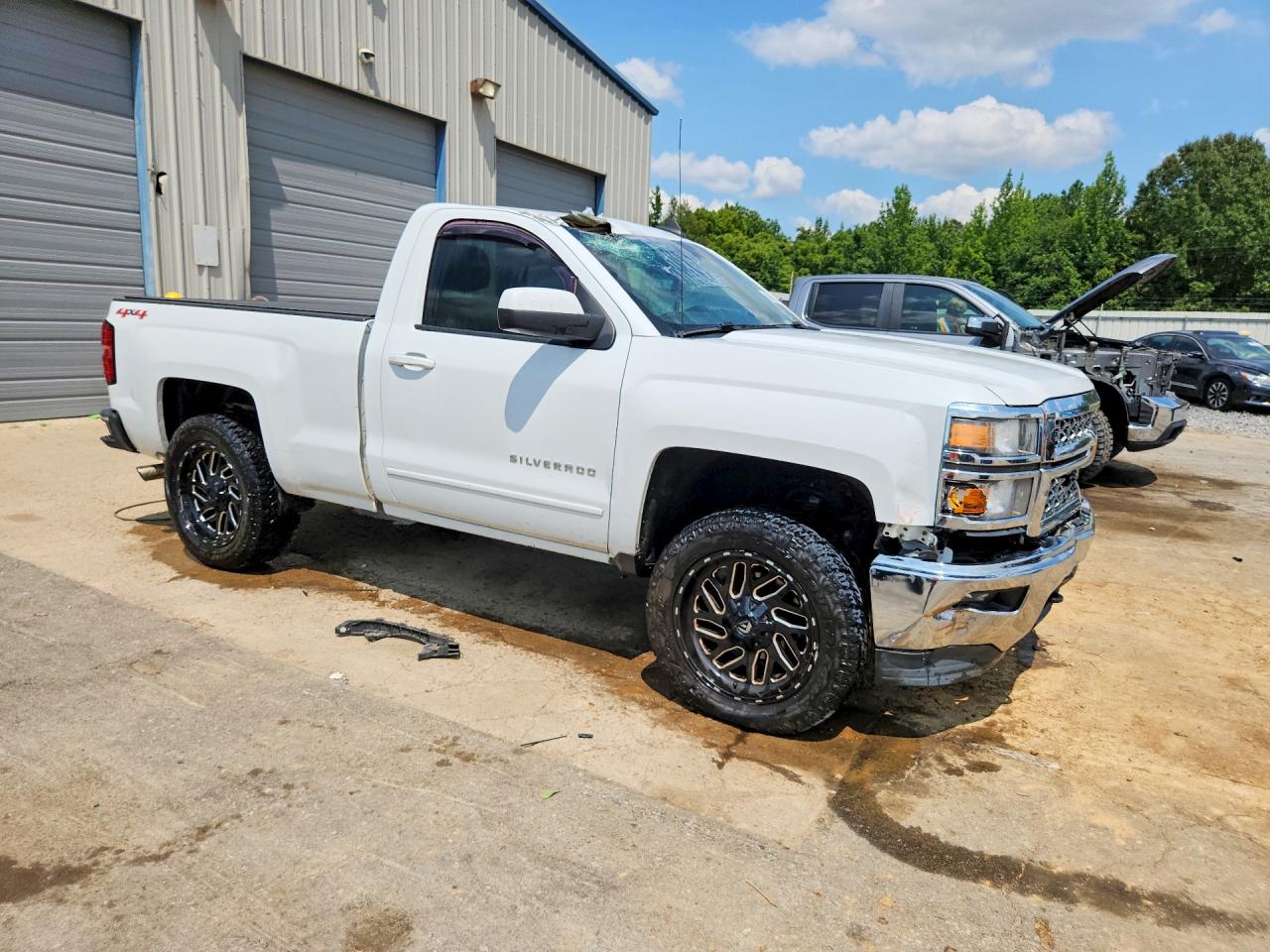 2015 Chevrolet Silverado K1500 Lt White vin: 1GCNKREC5FZ362546