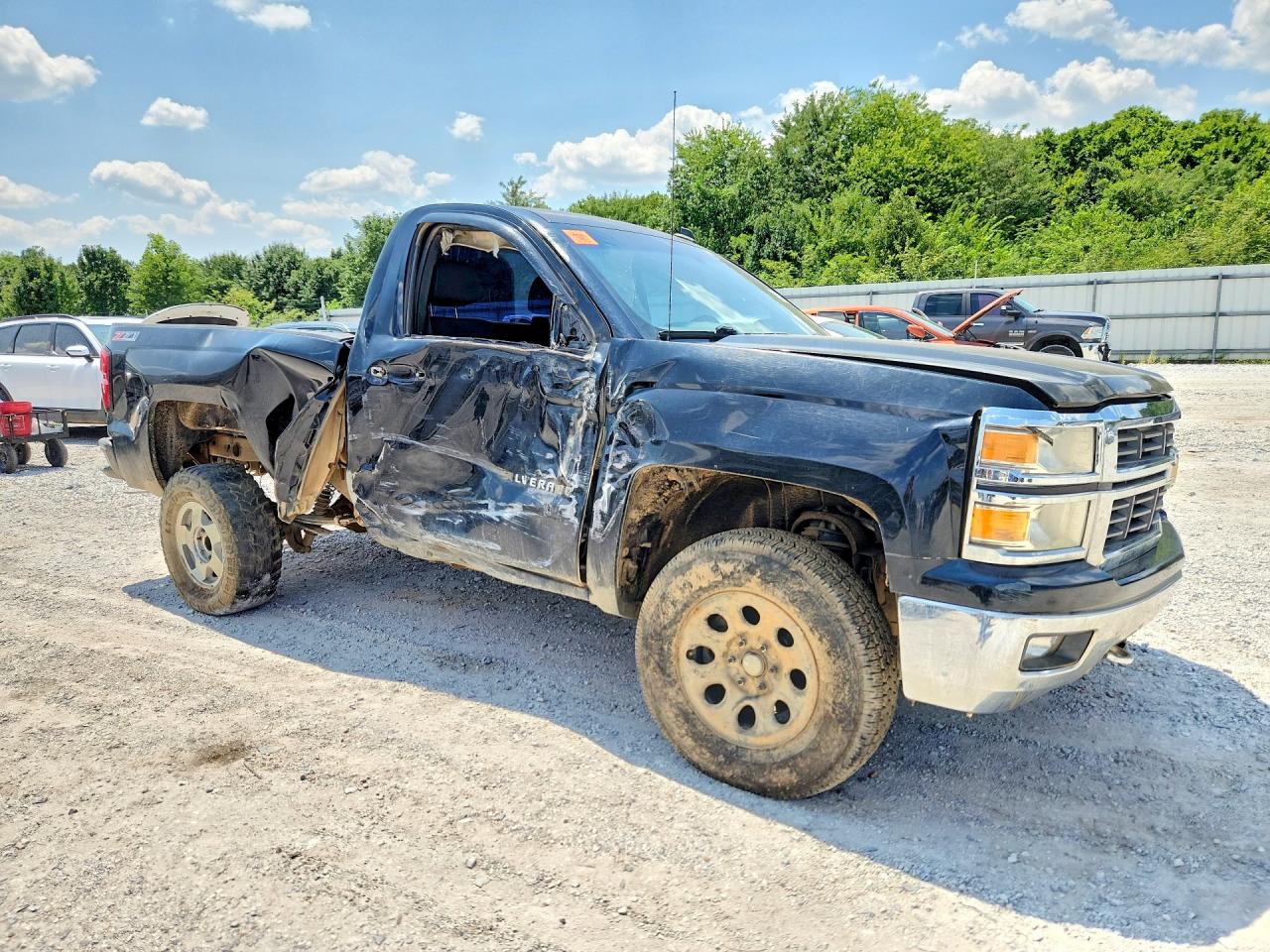 2014 Chevrolet Silverado K1500 Lt Black vin: 1GCNKREC6EZ120976