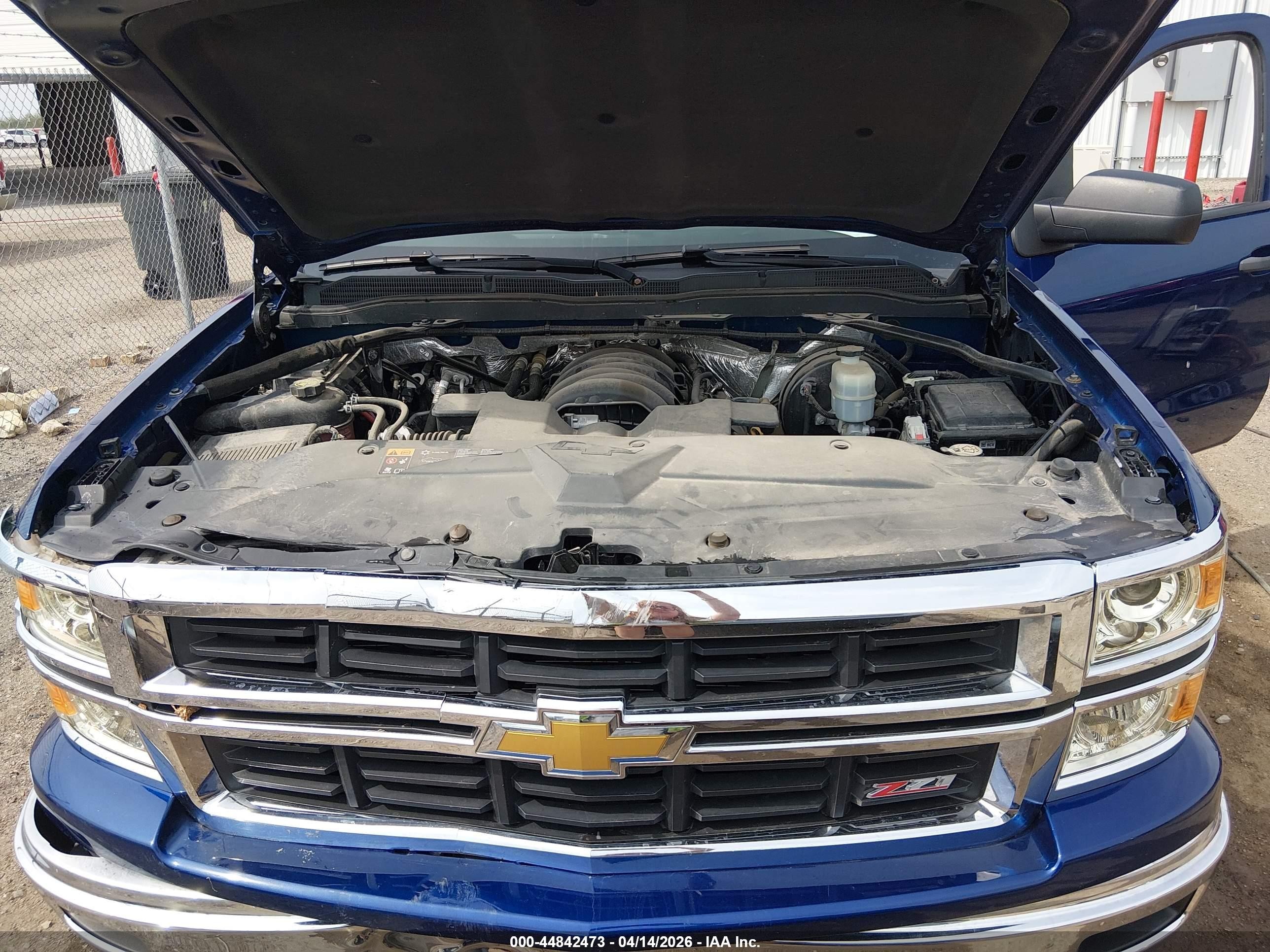2014 Chevrolet Silverado 1500 2lt Blue vin: 1GCNKREC7EZ148284