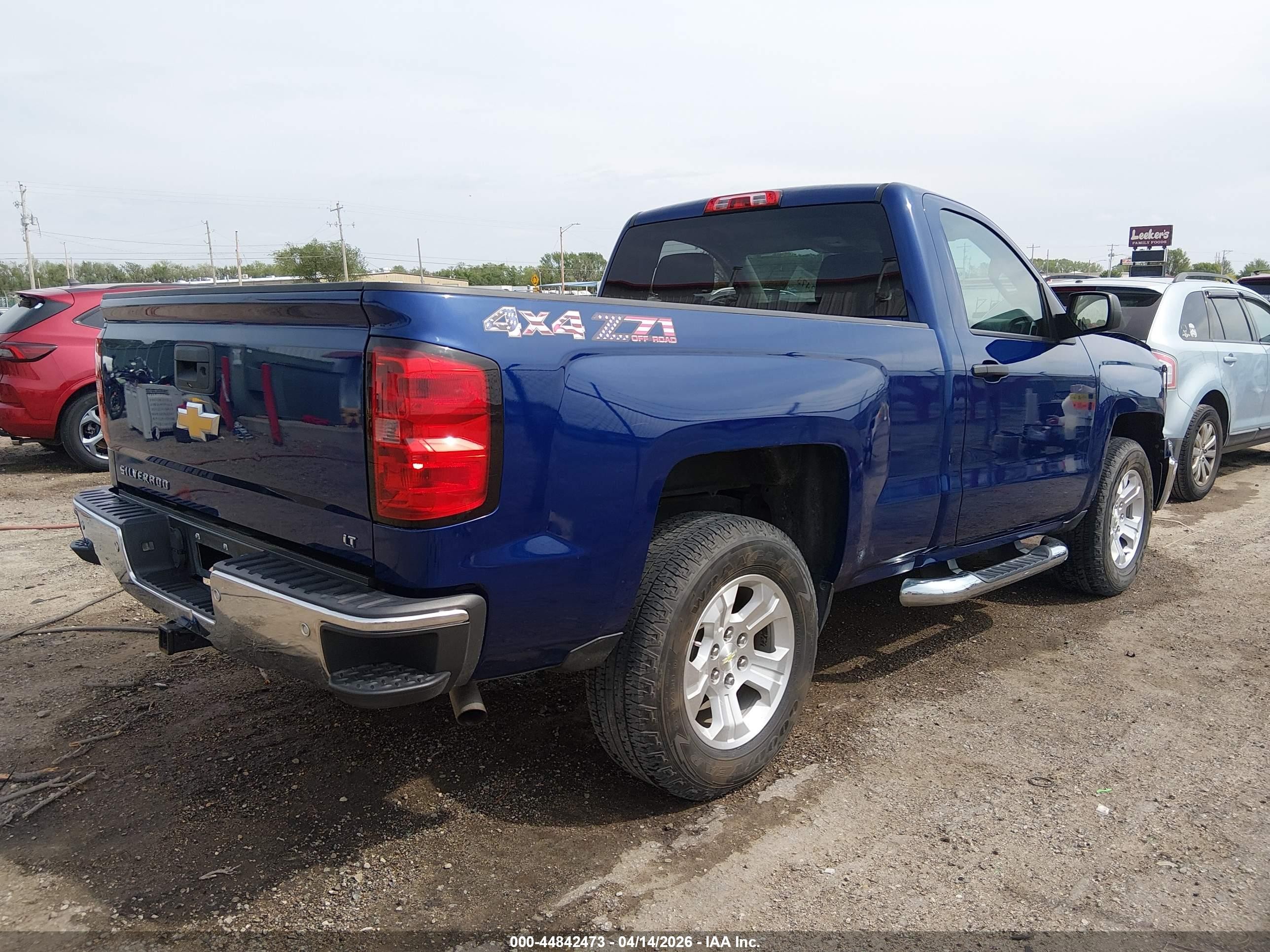 2014 Chevrolet Silverado 1500 2lt Blue vin: 1GCNKREC7EZ148284