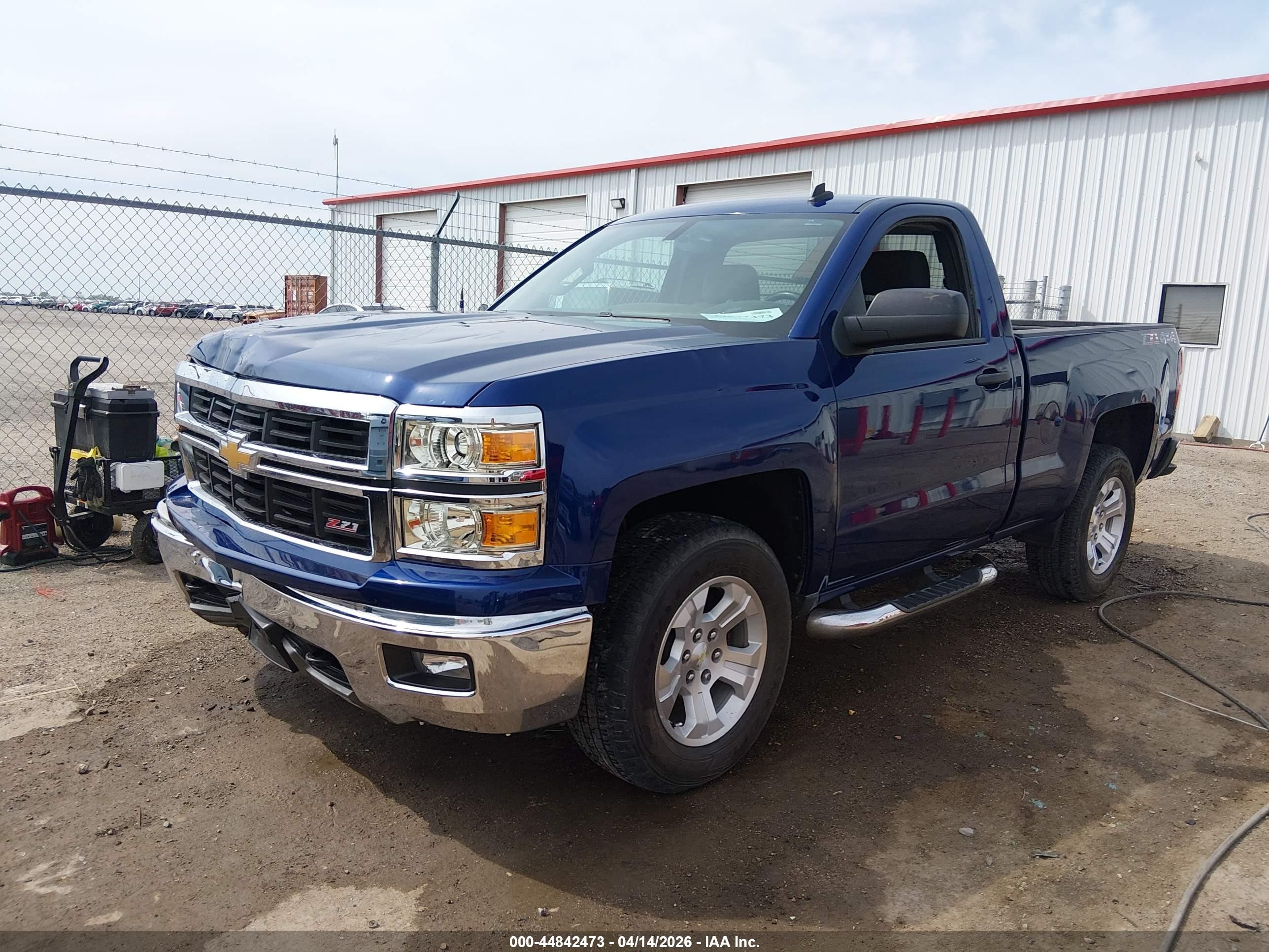 2014 Chevrolet Silverado 1500 2lt Blue vin: 1GCNKREC7EZ148284