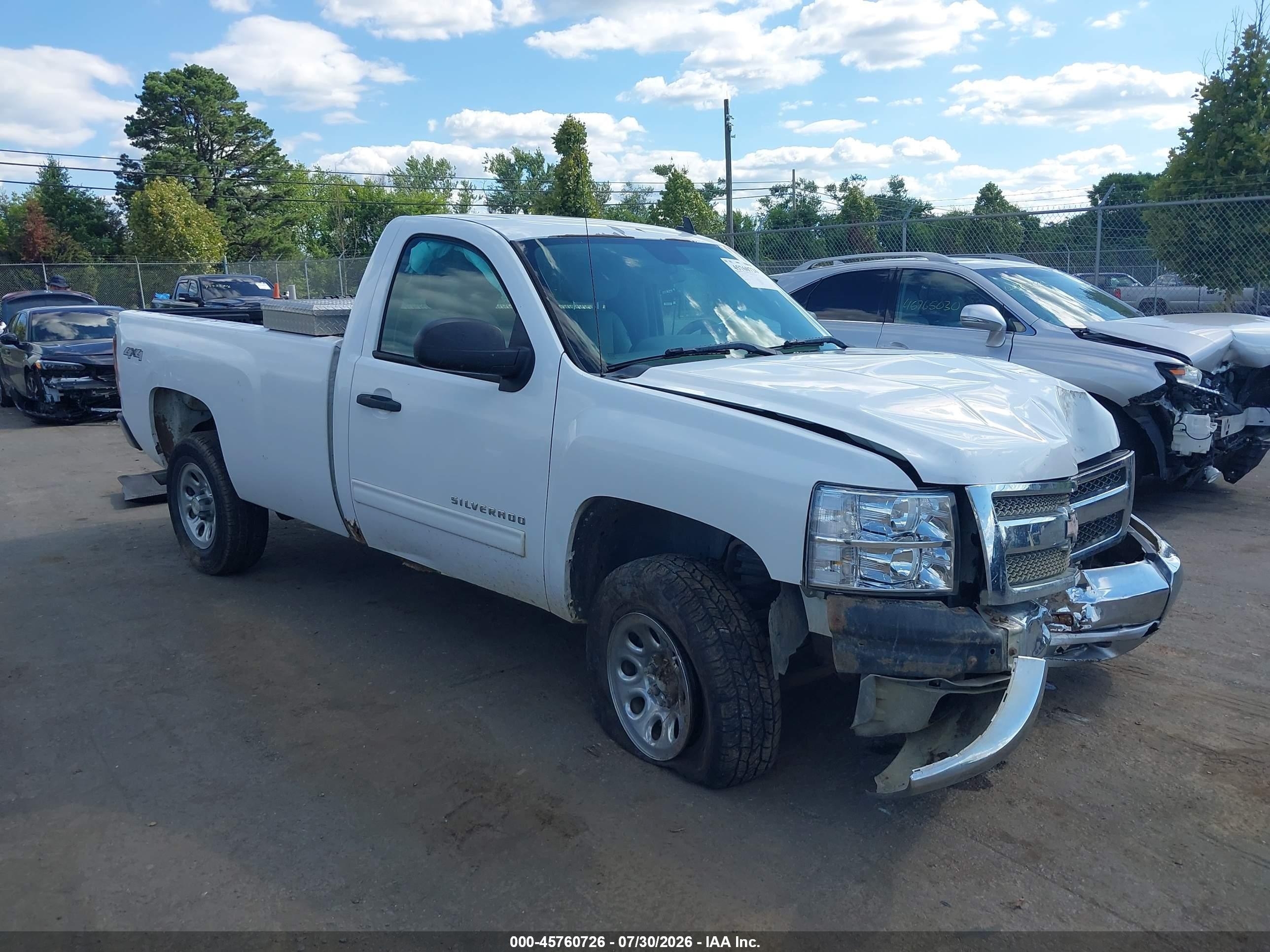 2012 Chevrolet Silverado 1500 Lt White vin: 1GCNKSEA6CZ117210