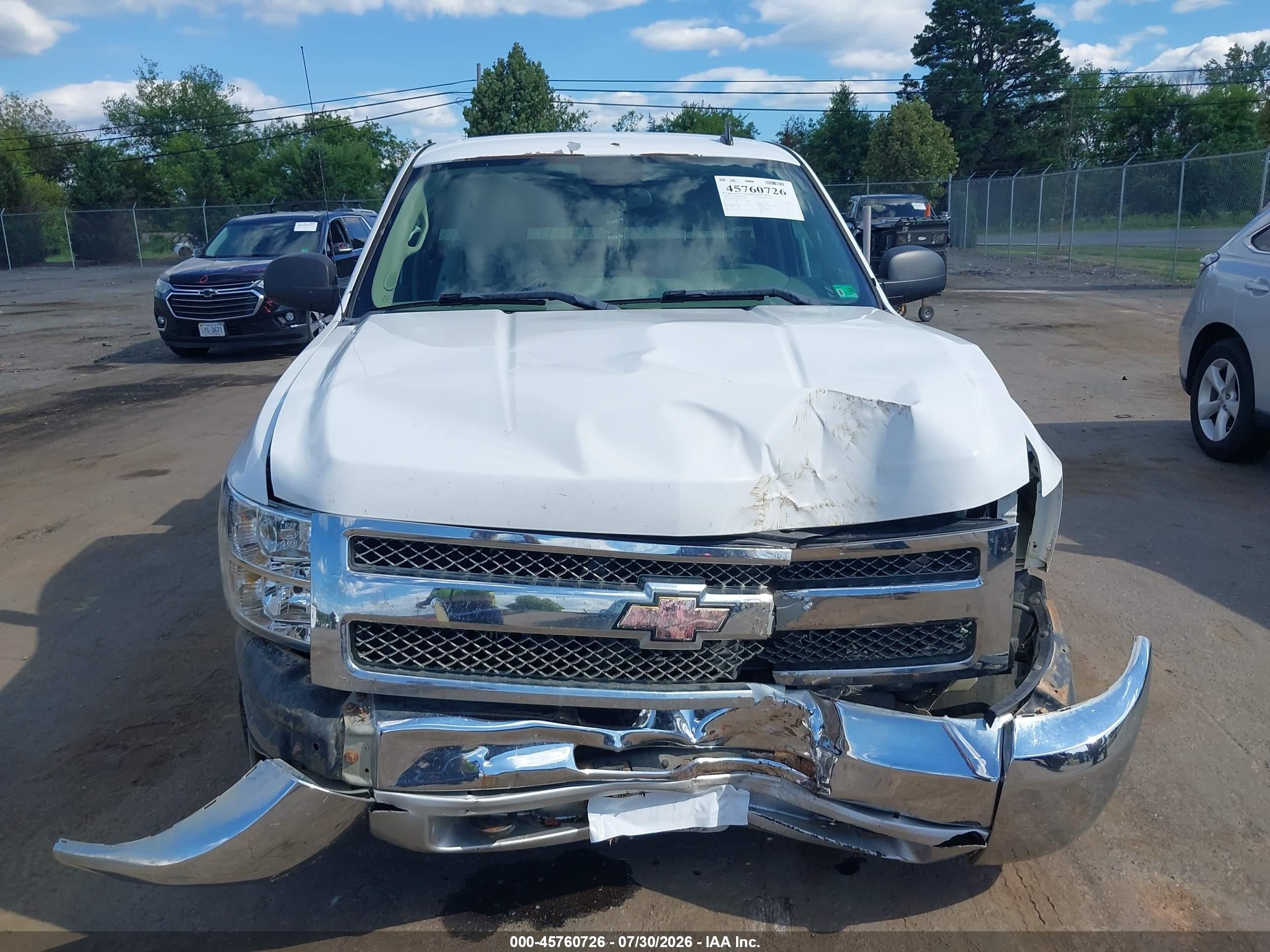 2012 Chevrolet Silverado 1500 Lt White vin: 1GCNKSEA6CZ117210