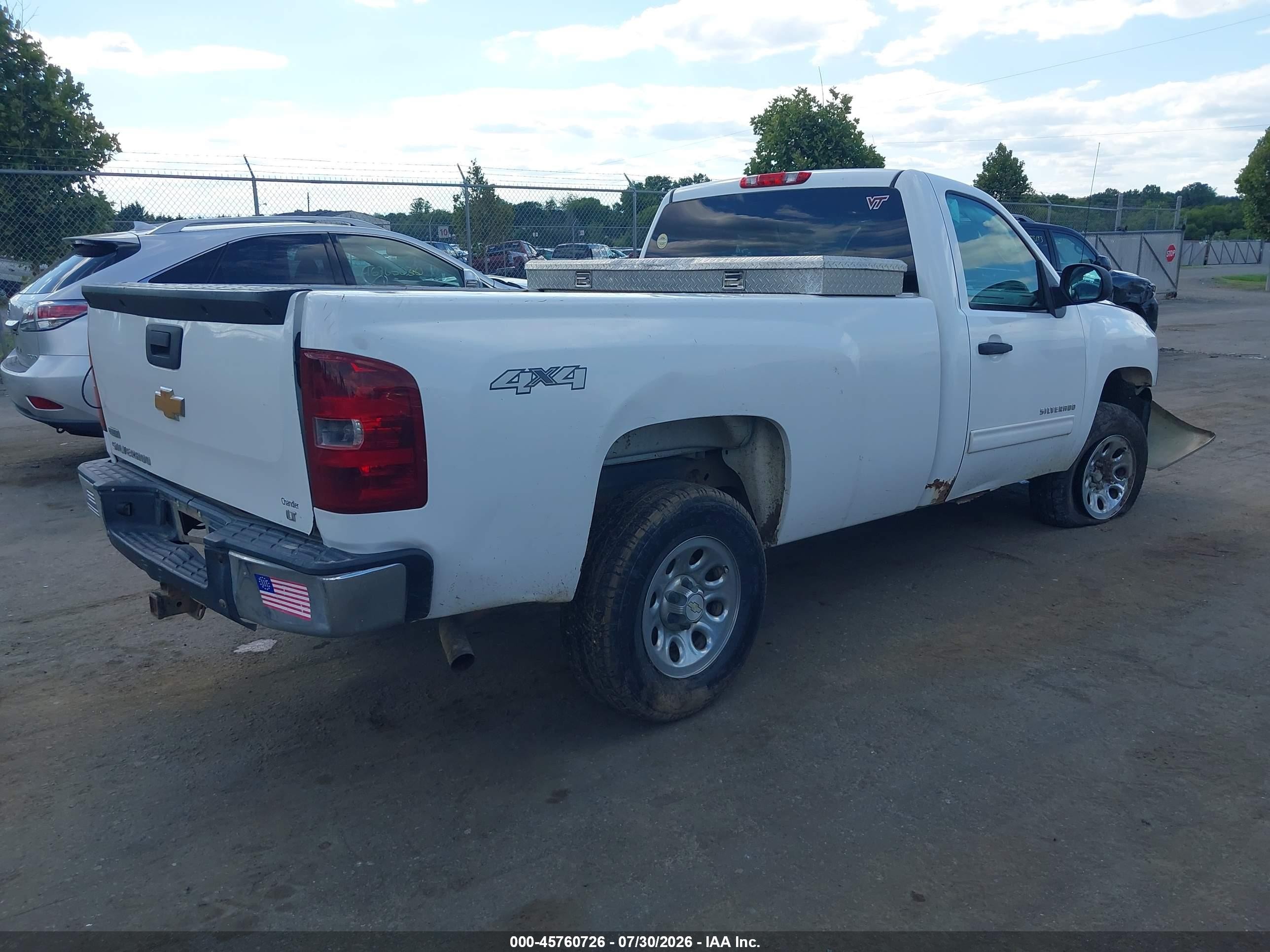 2012 Chevrolet Silverado 1500 Lt White vin: 1GCNKSEA6CZ117210