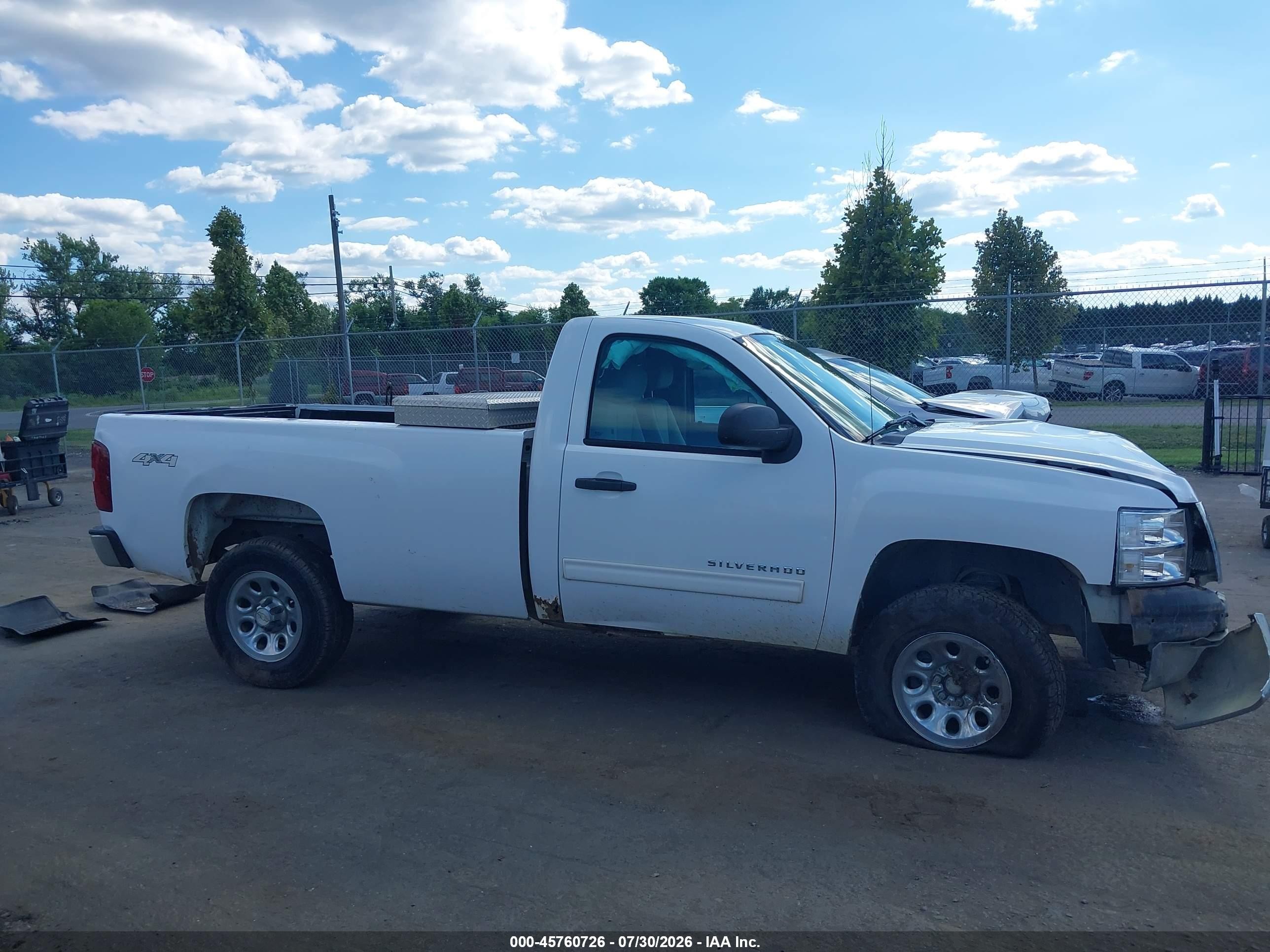 2012 Chevrolet Silverado 1500 Lt White vin: 1GCNKSEA6CZ117210
