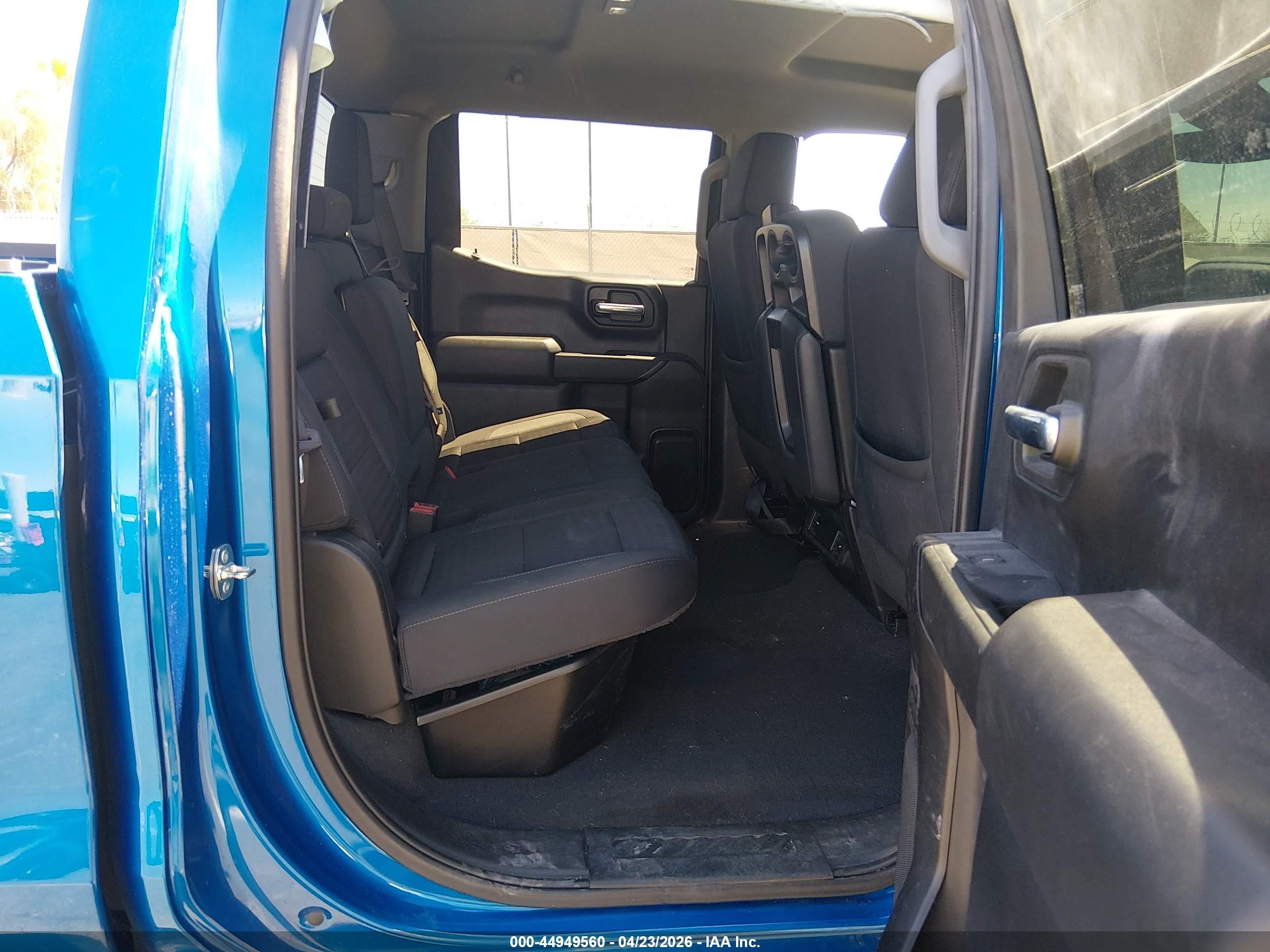 2023 Chevrolet Silverado 1500 2wd  Short Bed Custom Blue vin: 1GCPABEK5PZ138267