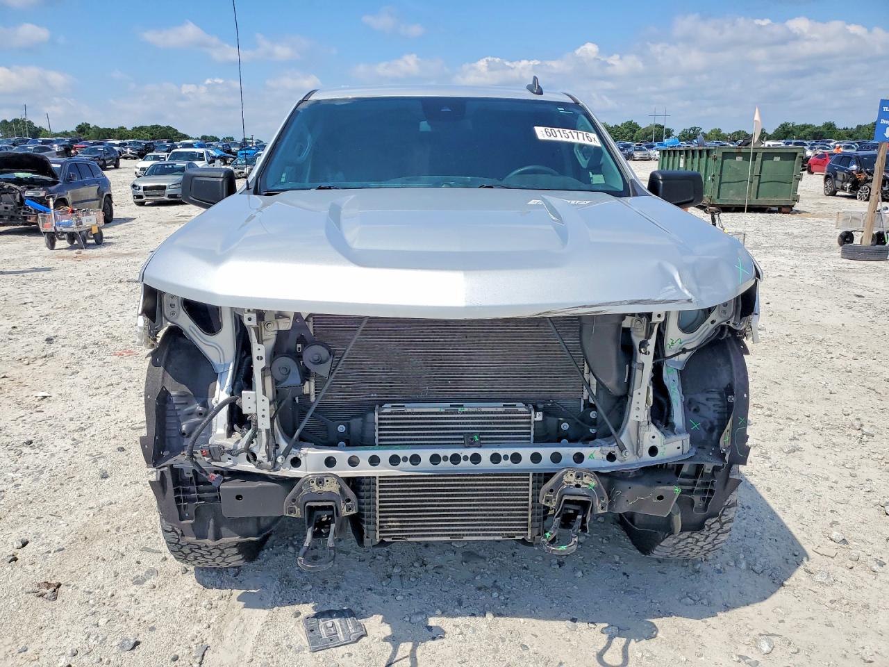 2022 Chevrolet Silverado C1500 Custom Silver vin: 1GCPABEK7NZ523391