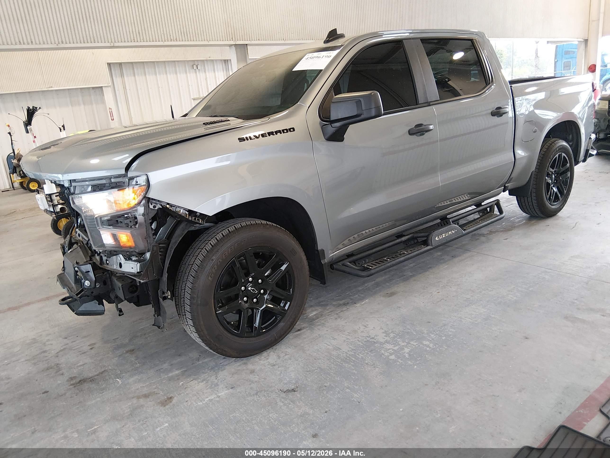 2024 Chevrolet Silverado 1500 2wd  Short Bed Custom Серый vin: 1GCPABEK9RZ347546
