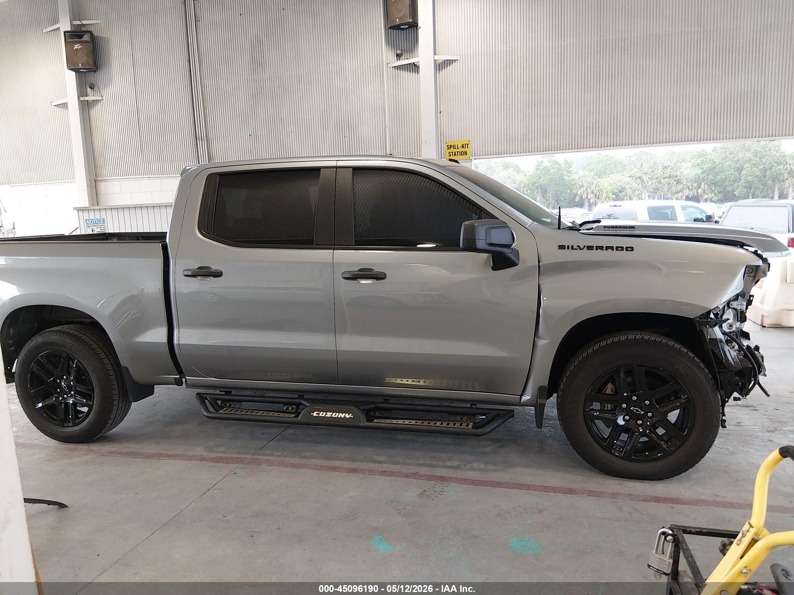 2024 Chevrolet Silverado 1500 2wd  Short Bed Custom Серый vin: 1GCPABEK9RZ347546
