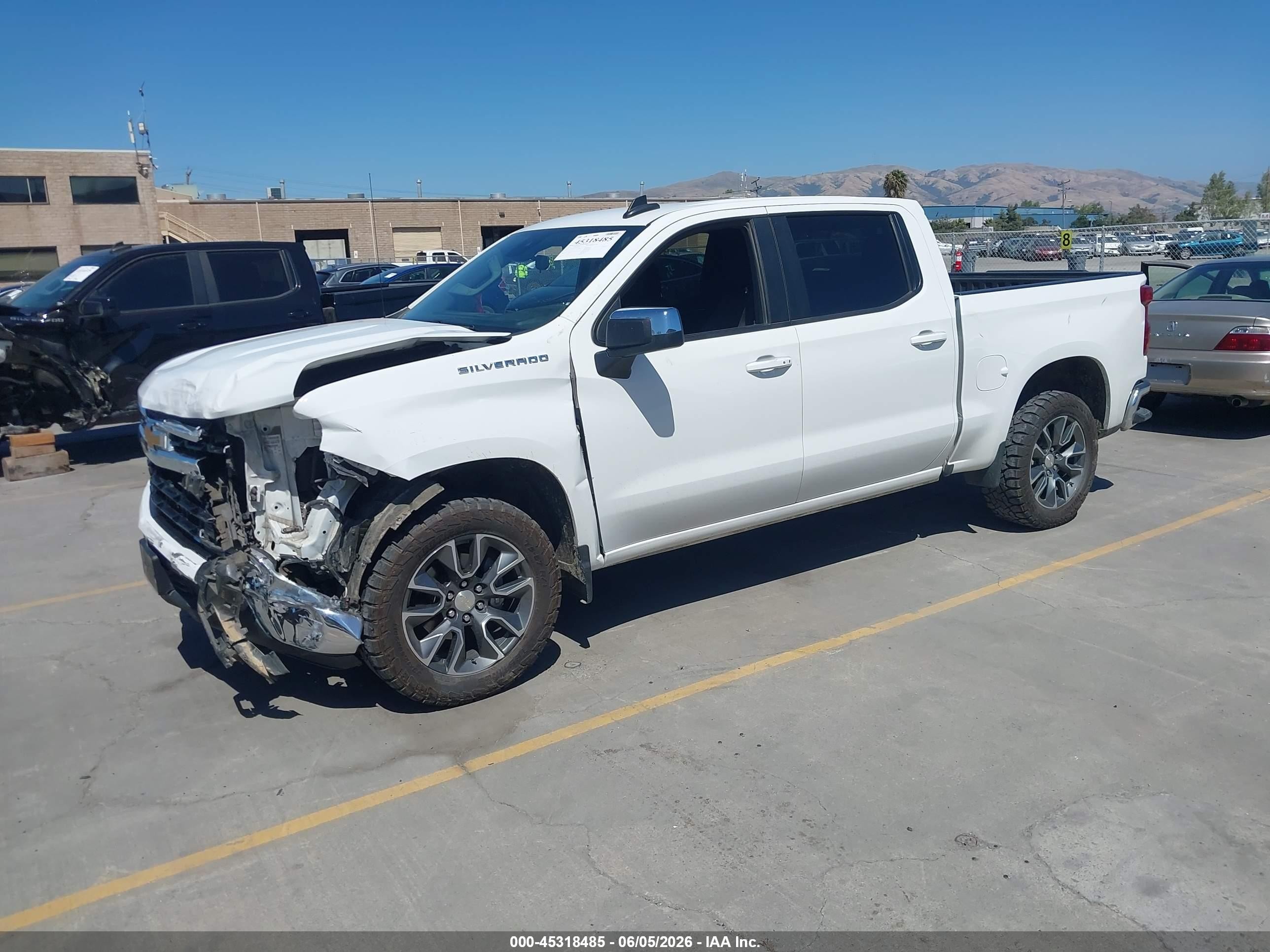 2023 Chevrolet Silverado 1500 2wd  Short Bed Lt White vin: 1GCPACEK6PZ185118