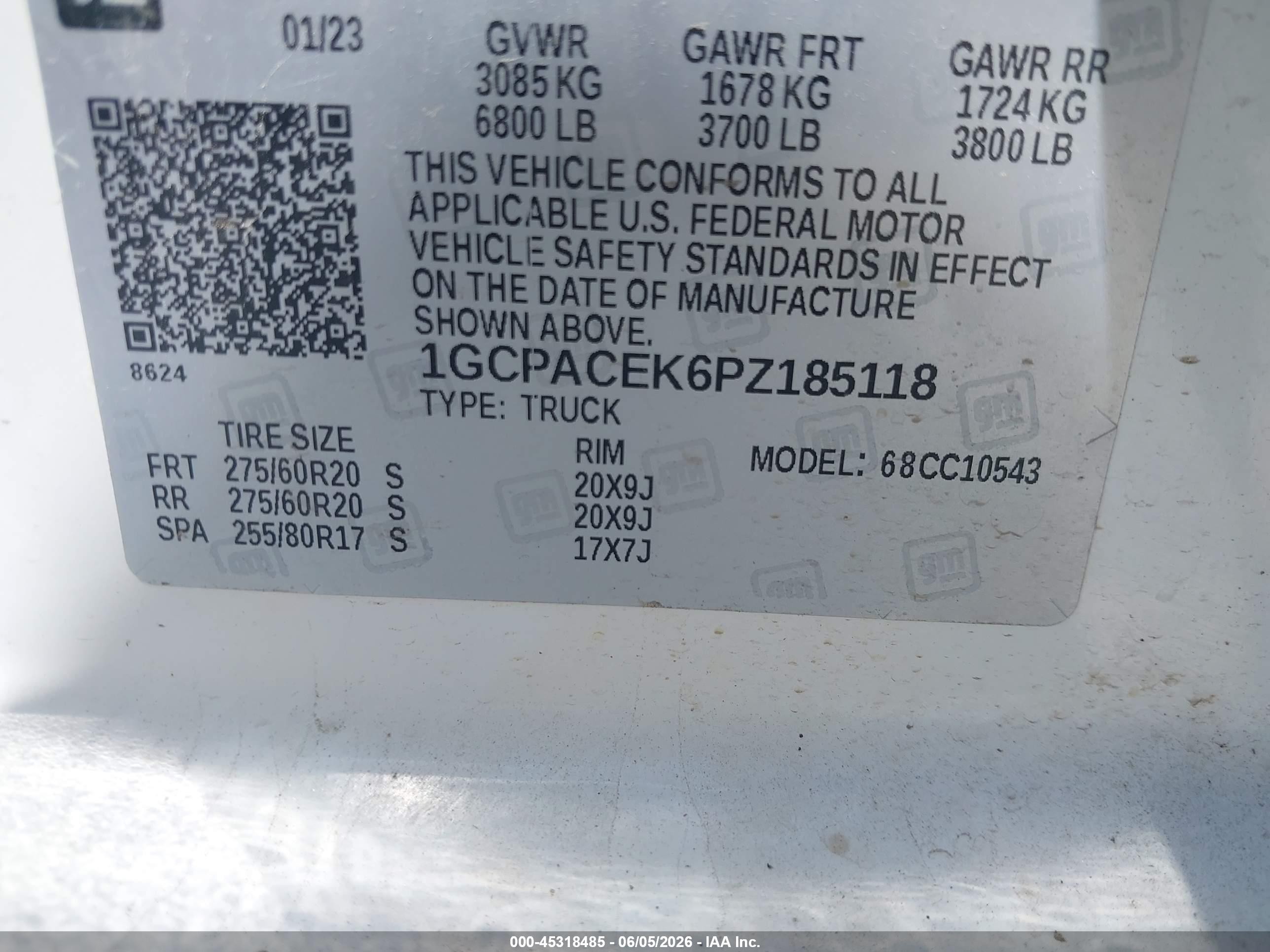 2023 Chevrolet Silverado 1500 2wd  Short Bed Lt White vin: 1GCPACEK6PZ185118