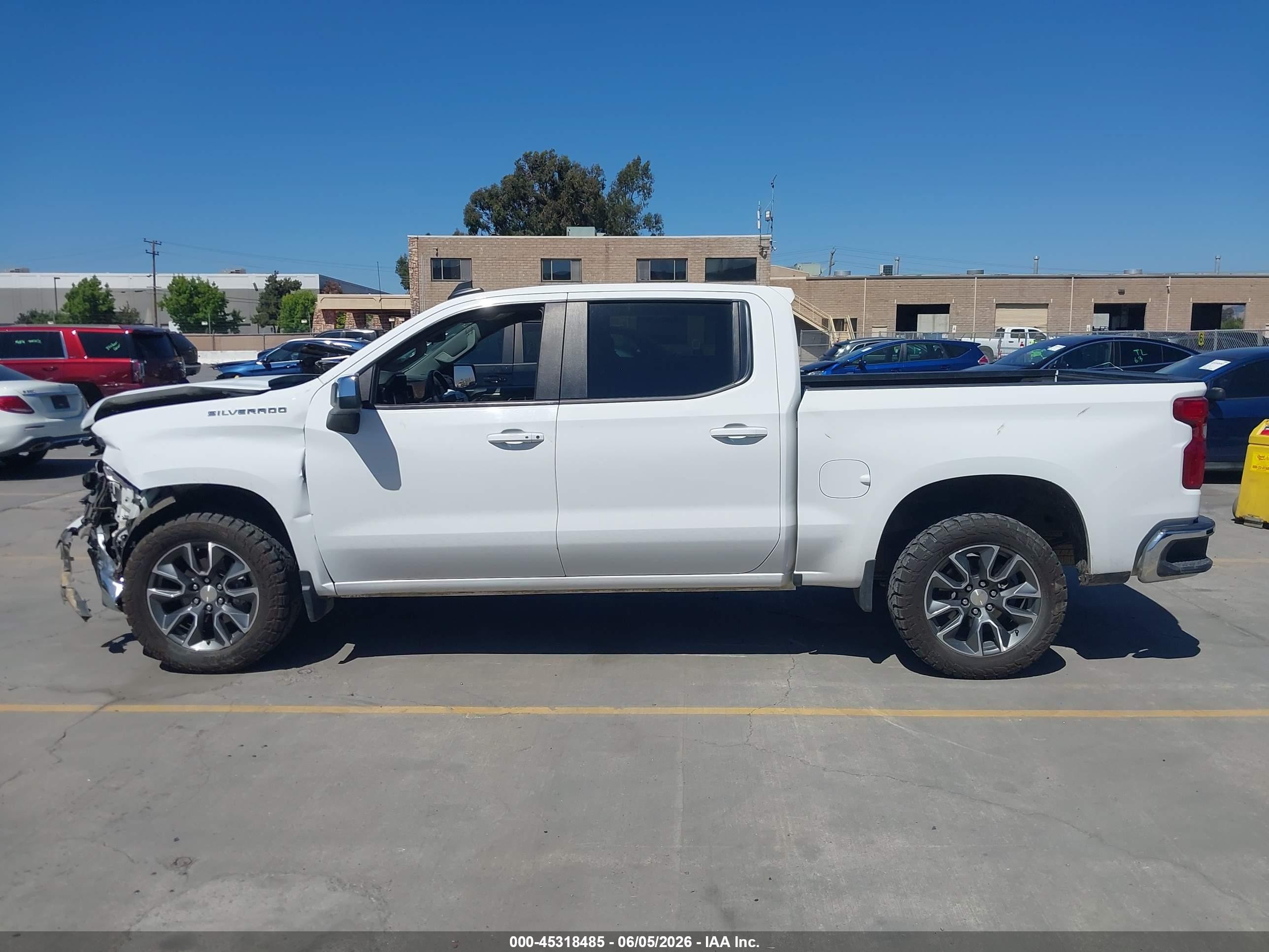 2023 Chevrolet Silverado 1500 2wd  Short Bed Lt White vin: 1GCPACEK6PZ185118