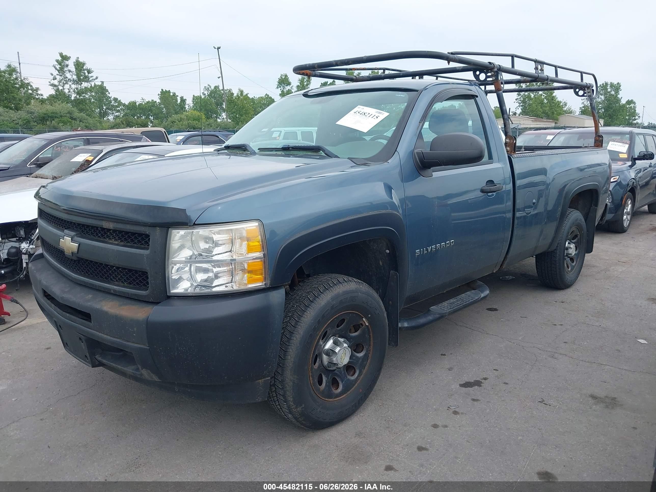 2010 Chevrolet Silverado 1500 Work Truck Blue vin: 1GCPCPEX1AZ181594