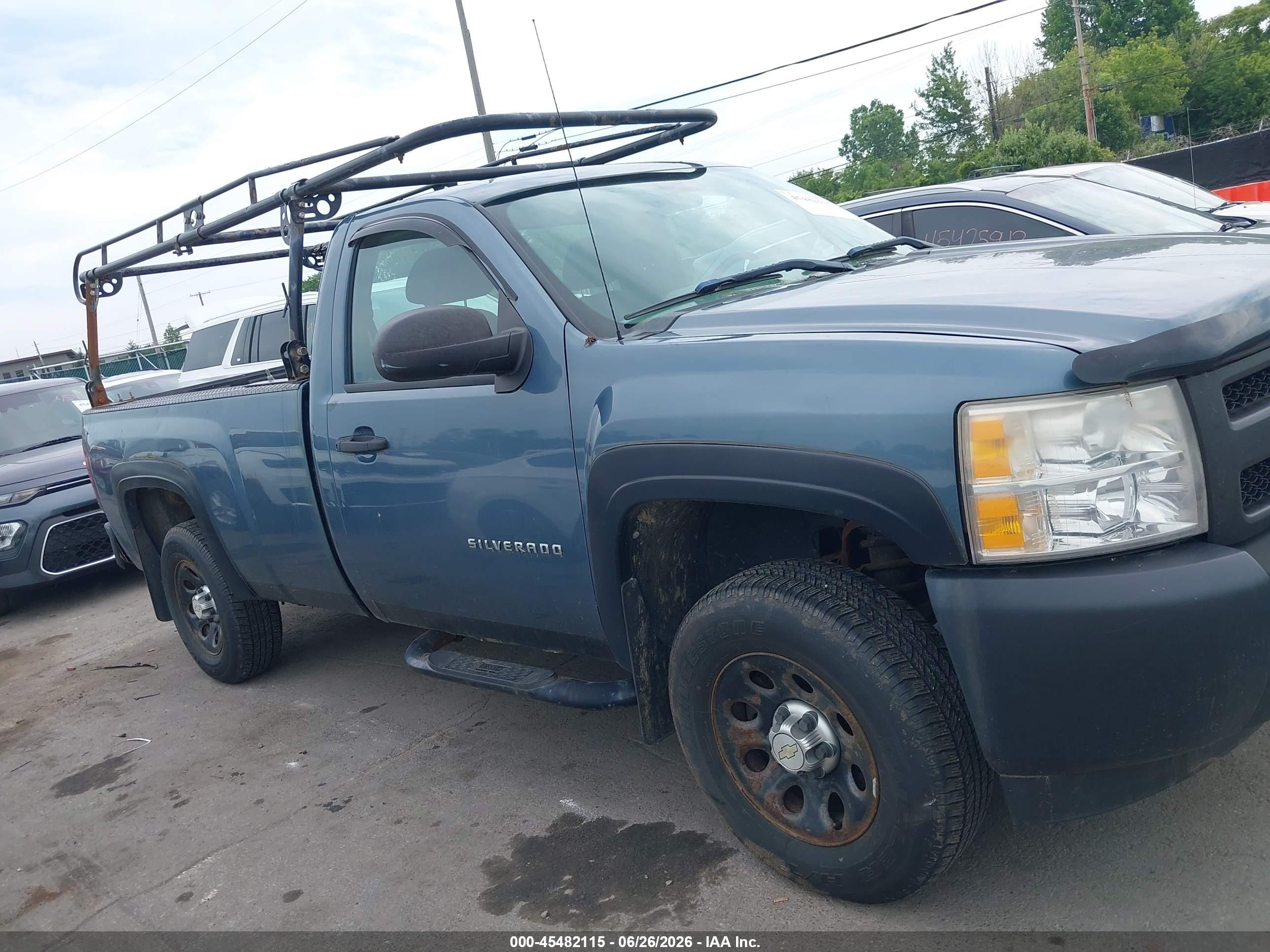2010 Chevrolet Silverado 1500 Work Truck Blue vin: 1GCPCPEX1AZ181594