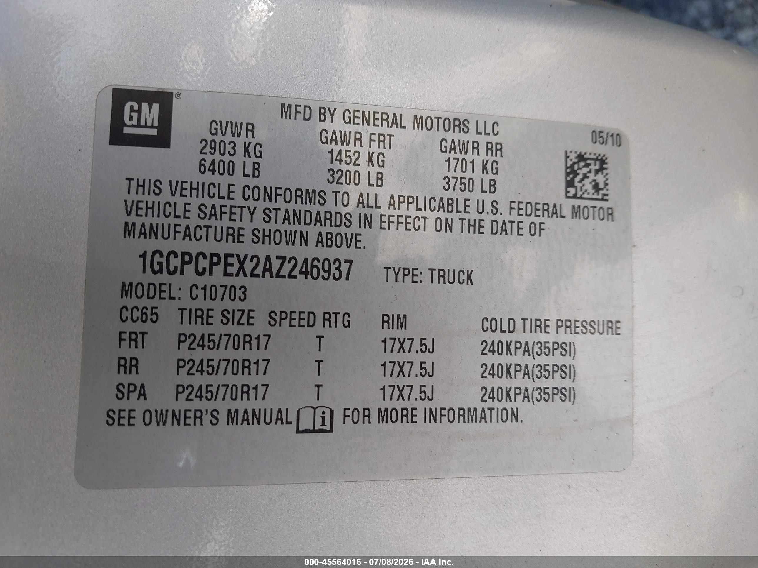 2010 Chevrolet Silverado 1500 Work Truck Silver vin: 1GCPCPEX2AZ246937