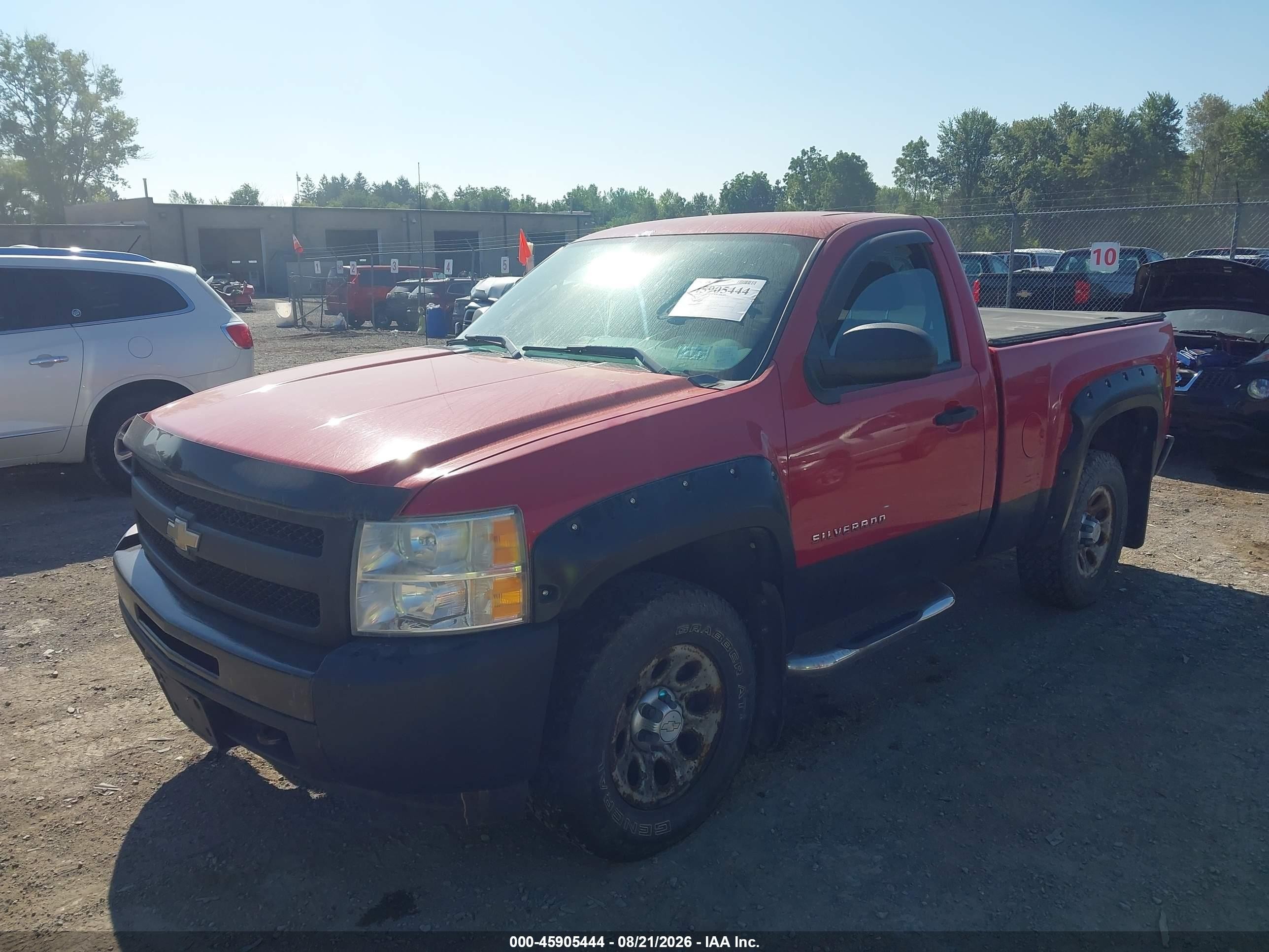 2010 Chevrolet Silverado 1500 Work Truck Red vin: 1GCPCPEX2AZ279971