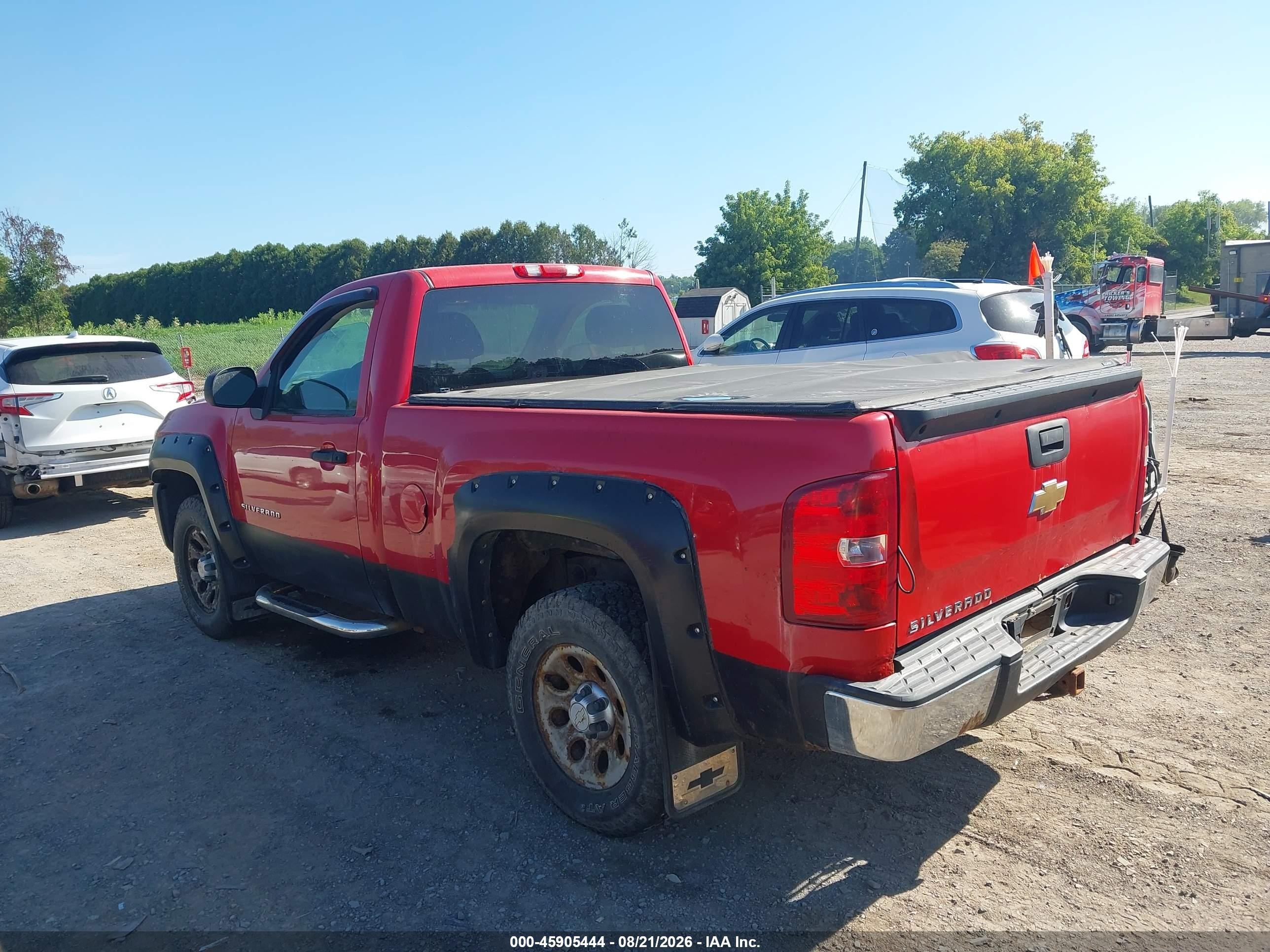 2010 Chevrolet Silverado 1500 Work Truck Red vin: 1GCPCPEX2AZ279971
