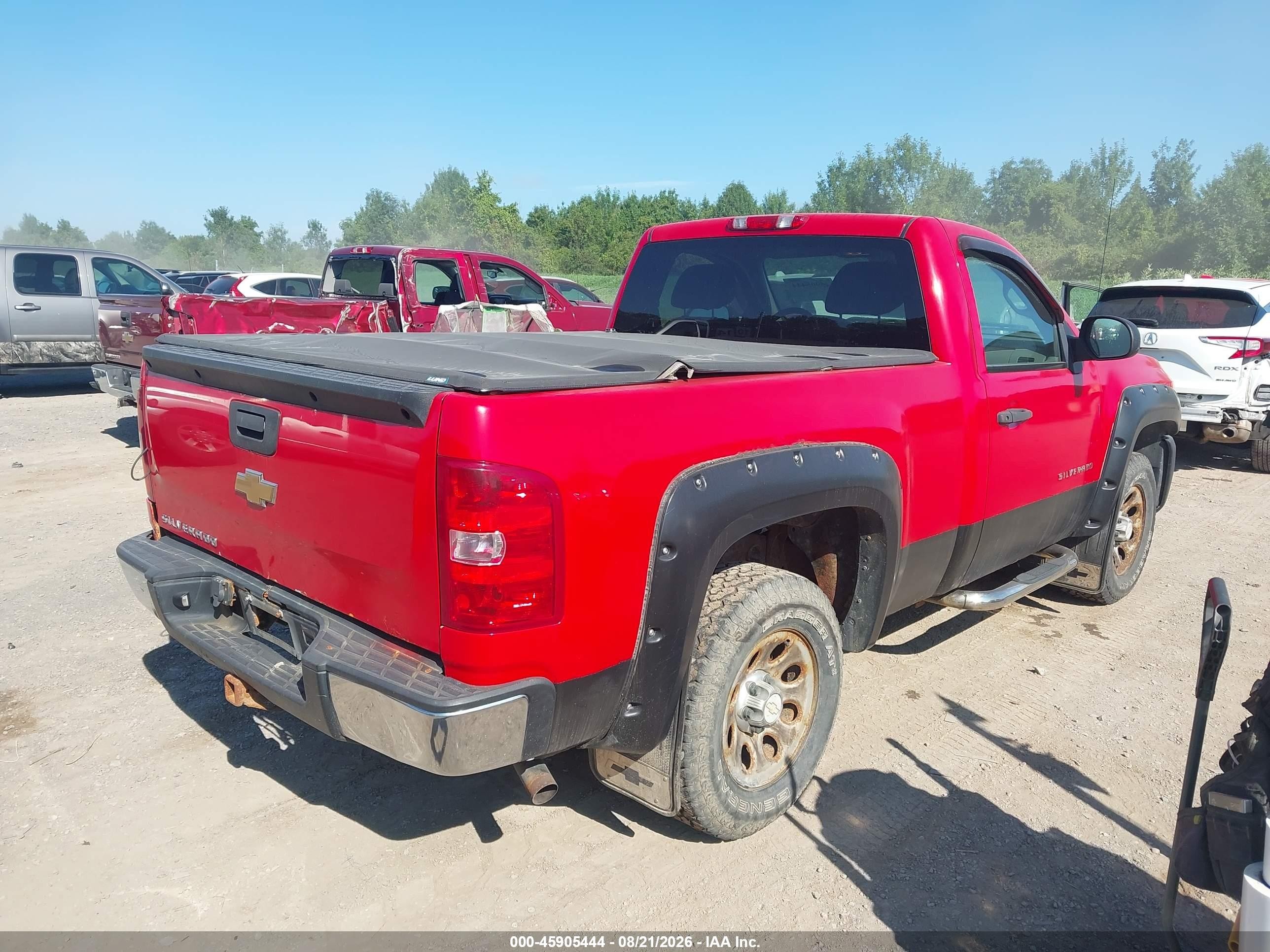 2010 Chevrolet Silverado 1500 Work Truck Red vin: 1GCPCPEX2AZ279971
