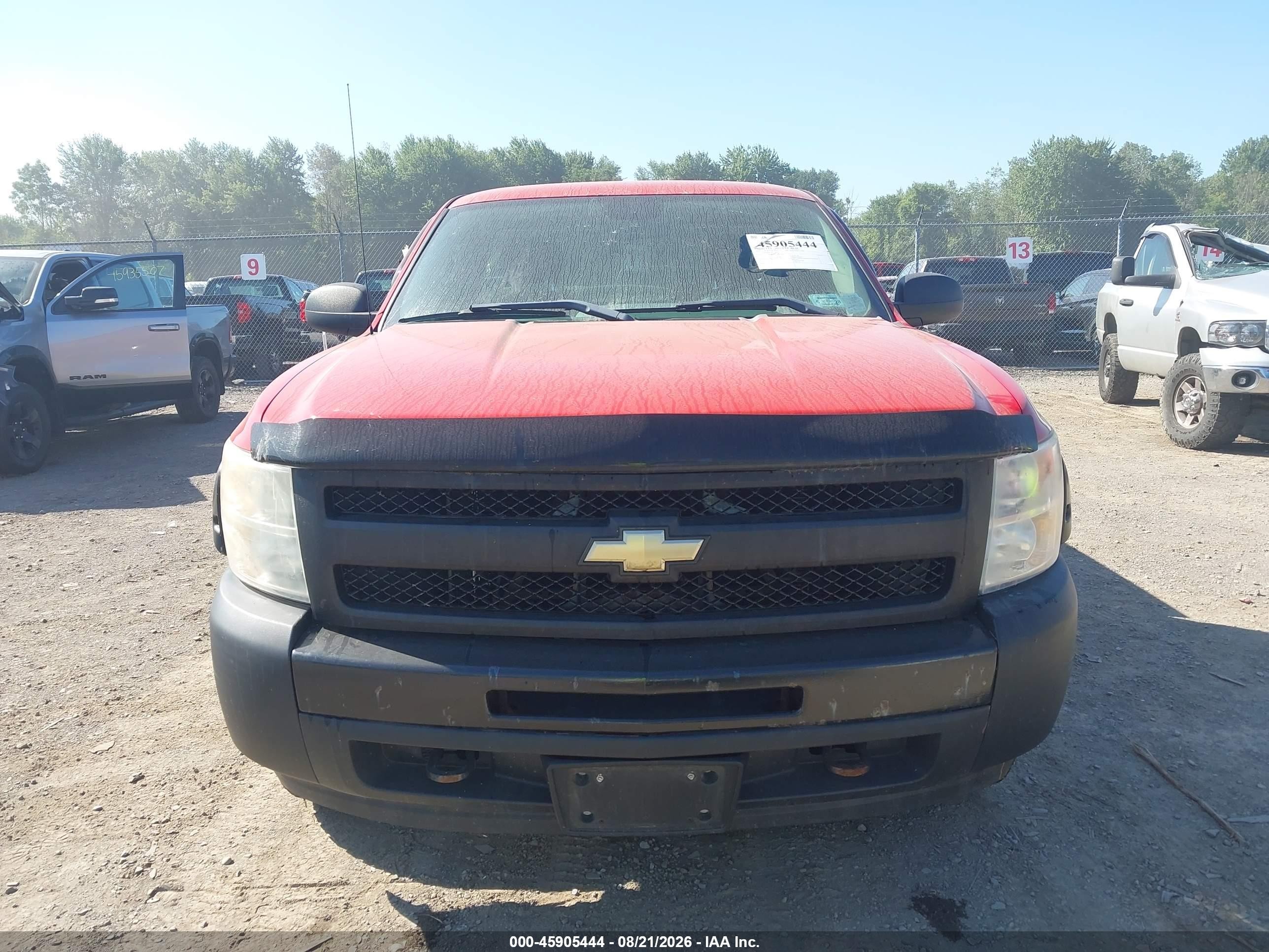 2010 Chevrolet Silverado 1500 Work Truck Red vin: 1GCPCPEX2AZ279971