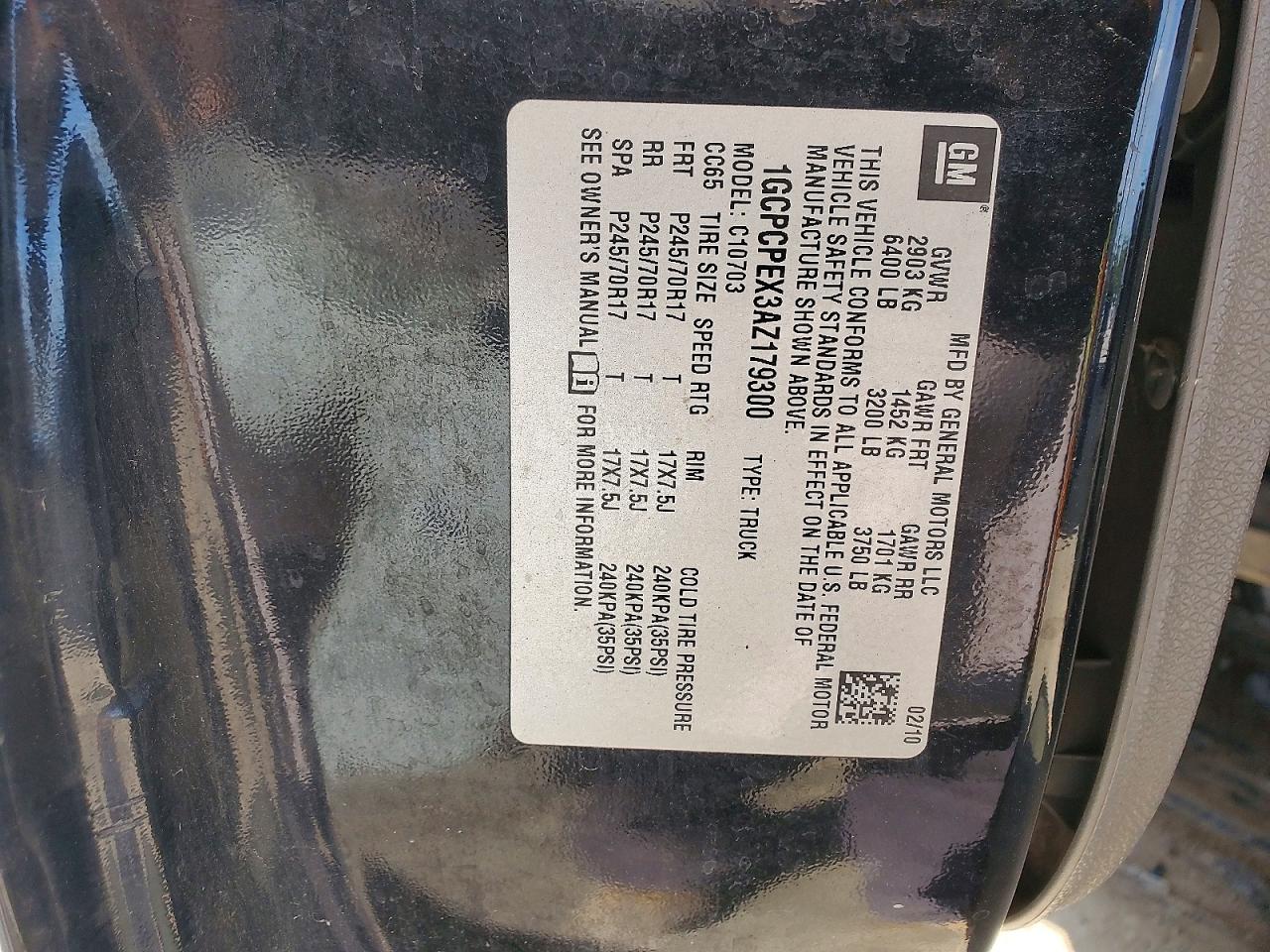 2010 Chevrolet Silverado C1500 Black vin: 1GCPCPEX3AZ179300