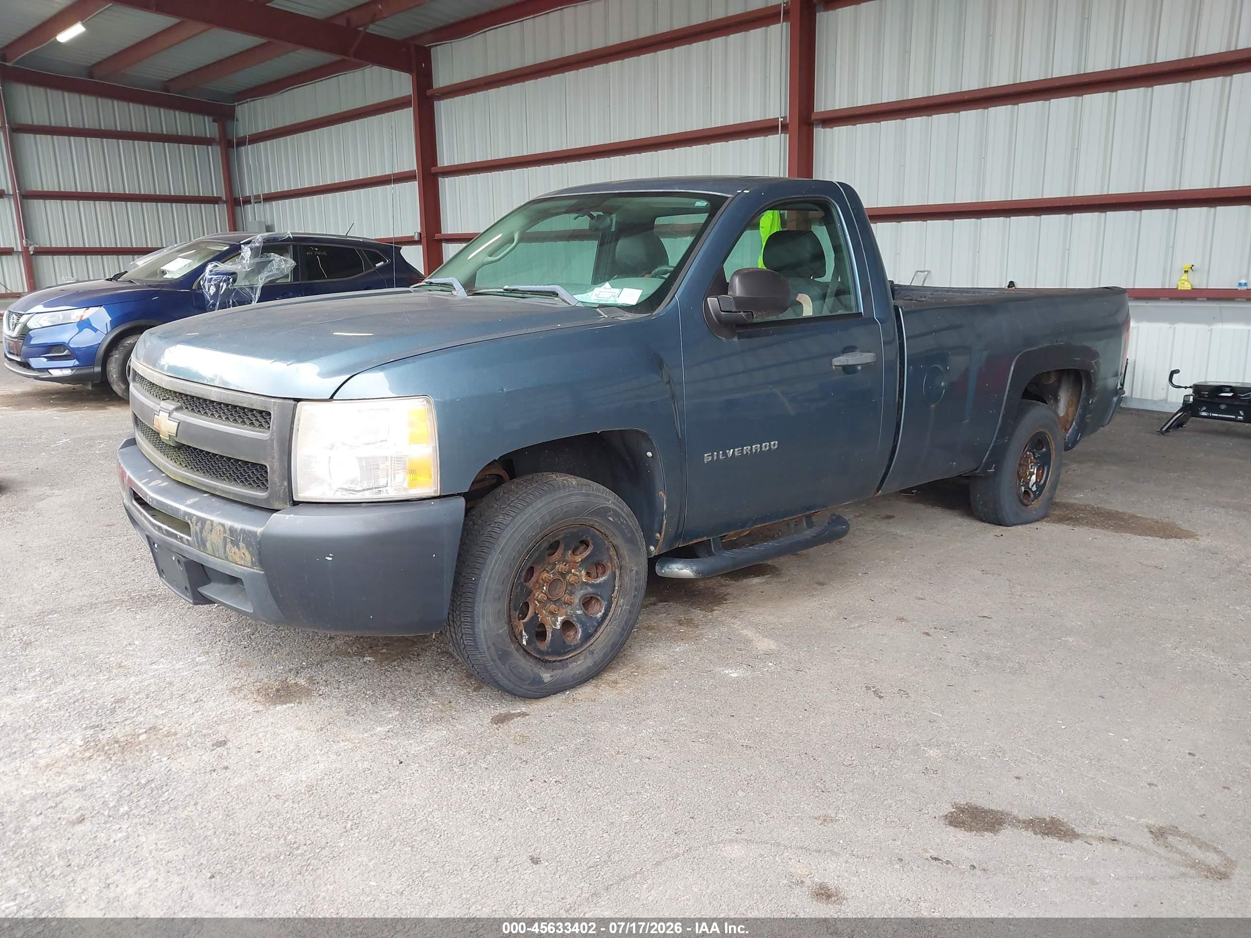 2010 Chevrolet Silverado 1500 Work Truck Blue vin: 1GCPCPEX3AZ205989
