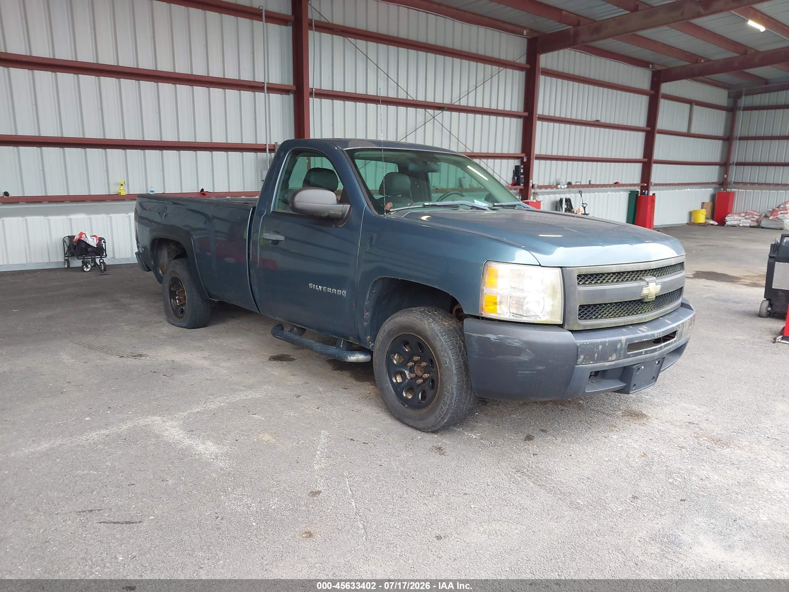 2010 Chevrolet Silverado 1500 Work Truck Blue vin: 1GCPCPEX3AZ205989