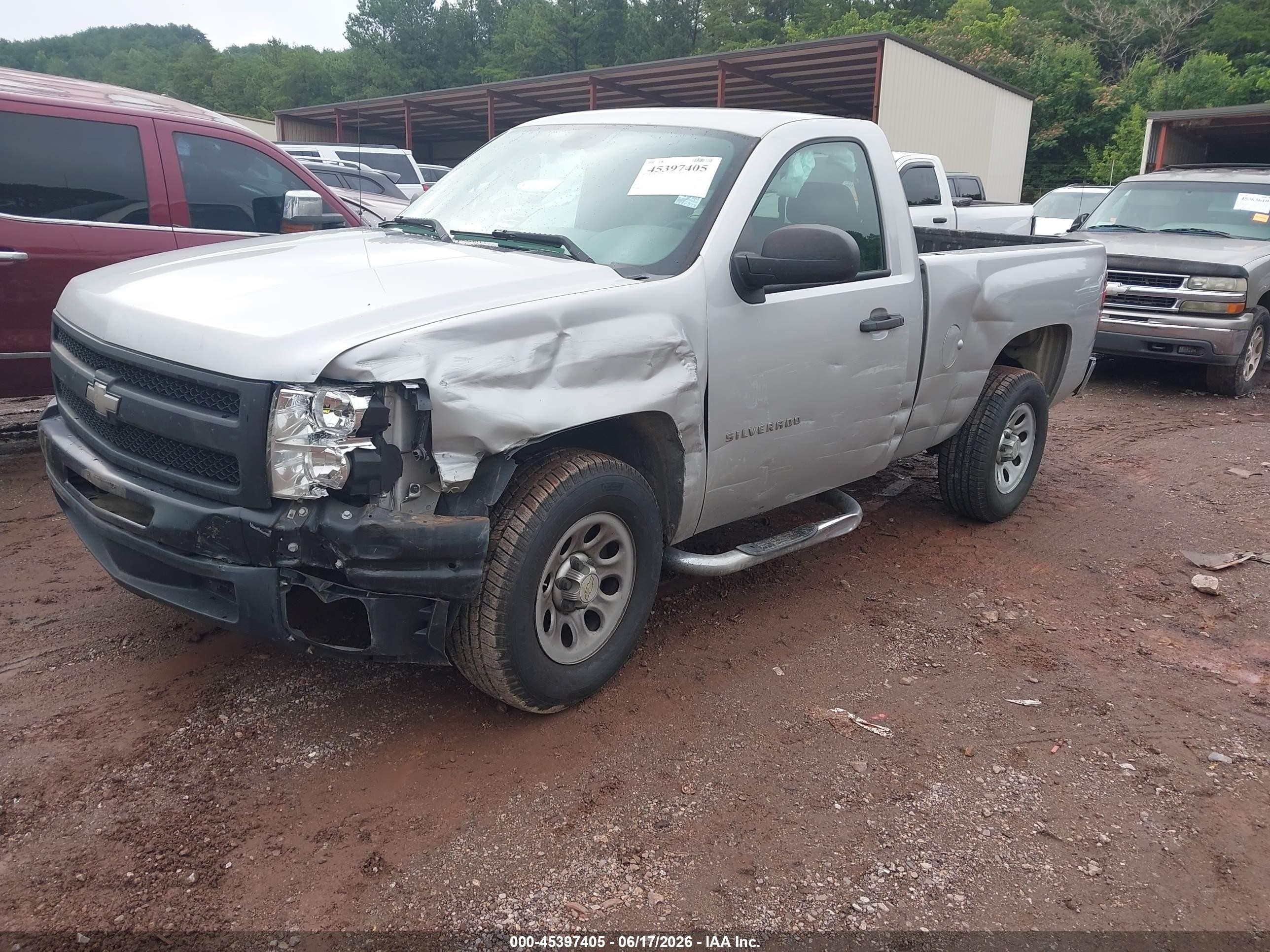 2010 Chevrolet Silverado 1500 Work Truck Silver vin: 1GCPCPEX4AZ132034
